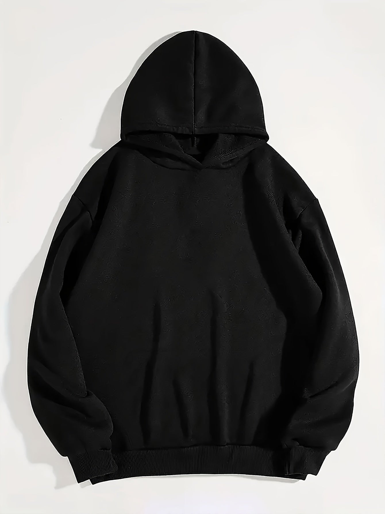 gbolsos Mountain & Moon Print Hoodie, Casual Long Sleeve Hooded Sweatshirt, Women's Clothing