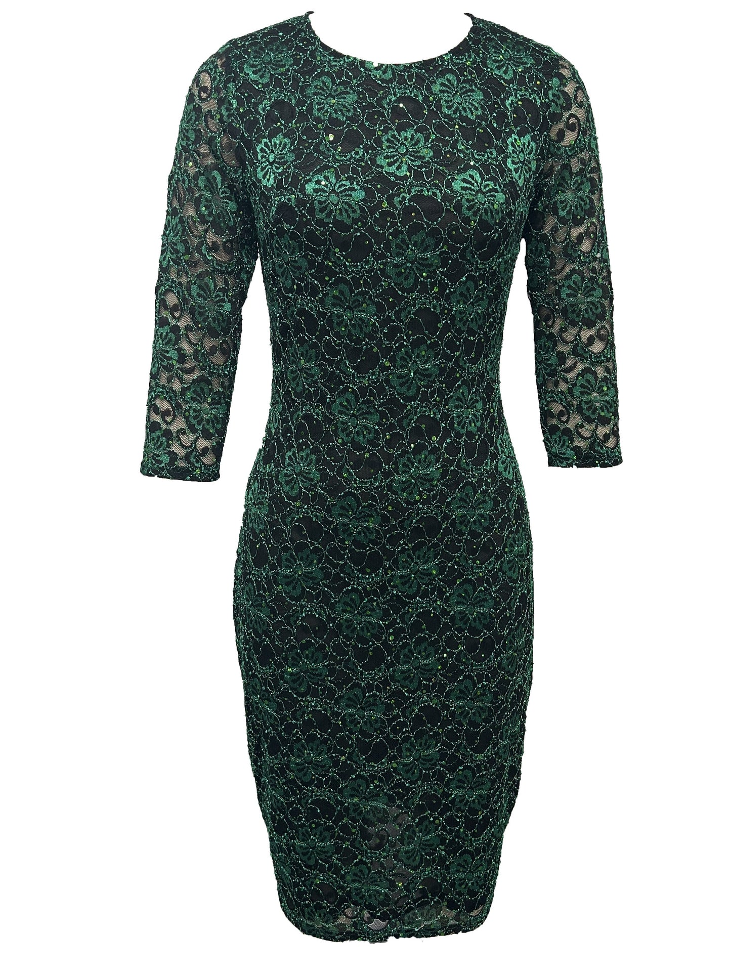 gbolsos Solid Elegant Two-piece Set, Ruffle Trim High Waist Skirts & Contrast Lace Party Dress Outfits, Women's Clothing