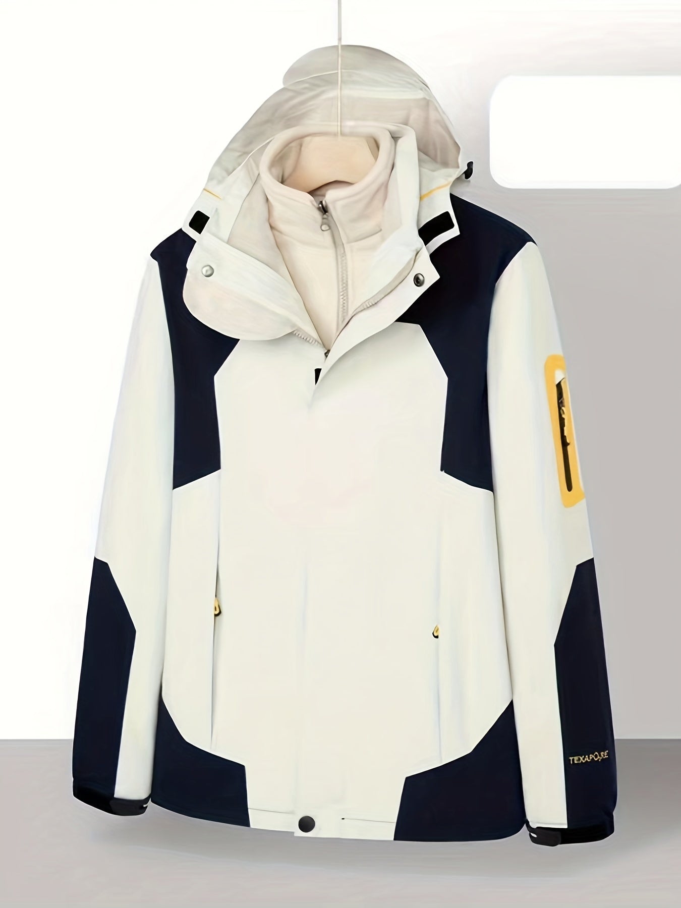 gbolsos Men's Casual Warm Waterproof Windbreaker Jacket Coat Regular Fit Coat For Spring Autumn Outdoors Hiking