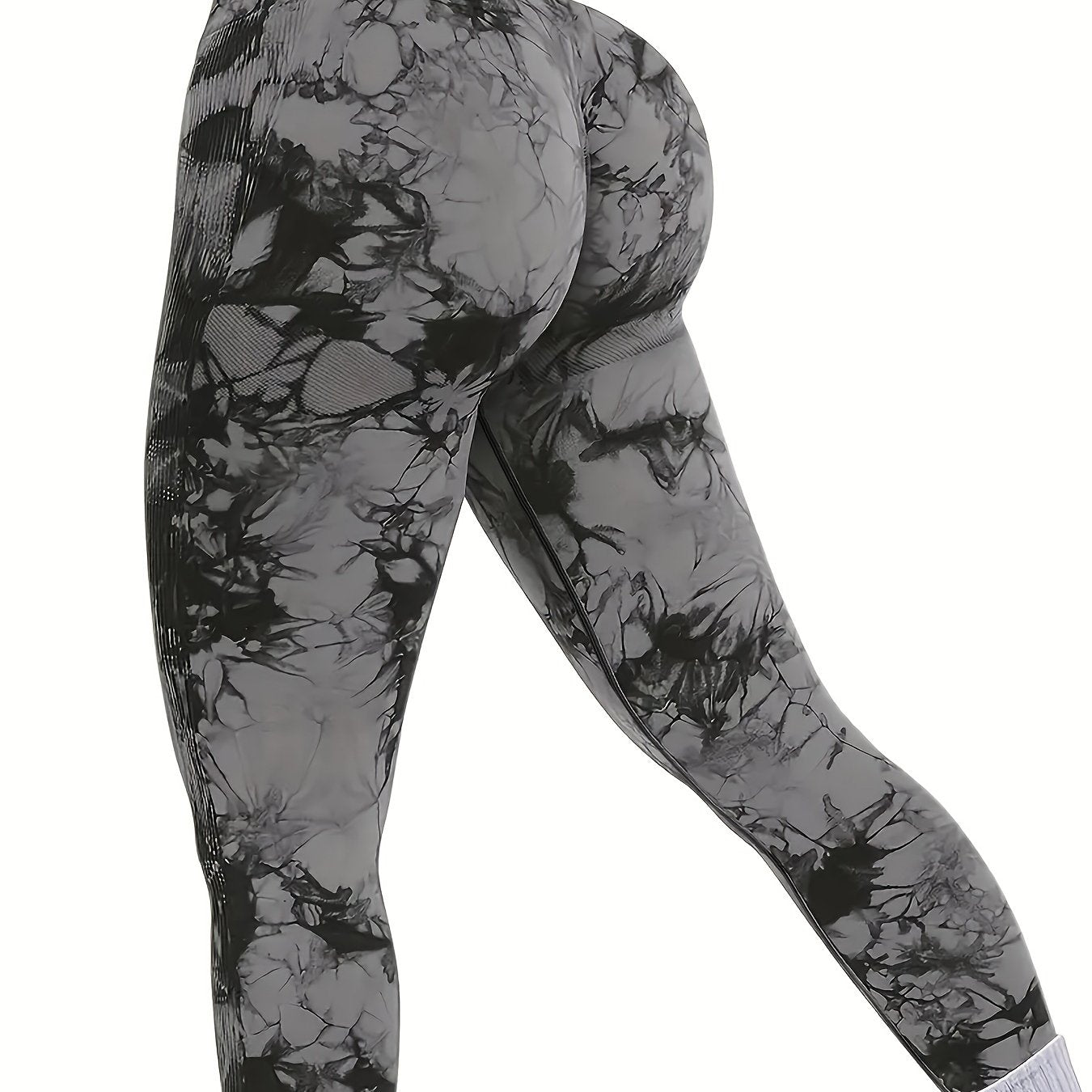gbolsosRandom Print Leggings, High Waist Sports Casual Leggings, Women's Clothing