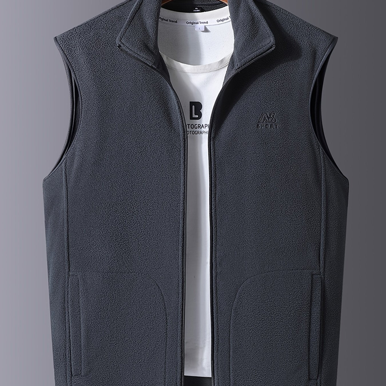 Men's Casual Warm Letter Print Vest Best Sellers