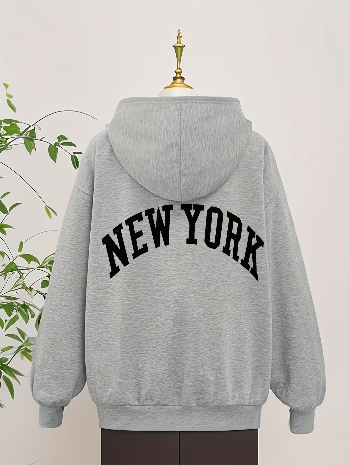 gbolsos NEW YORK Letter Print Boys Casual Pullover Long Sleeve Hoodies, Boys Sweatshirt For Spring Fall, Kids Hoodie Tops Outdoor