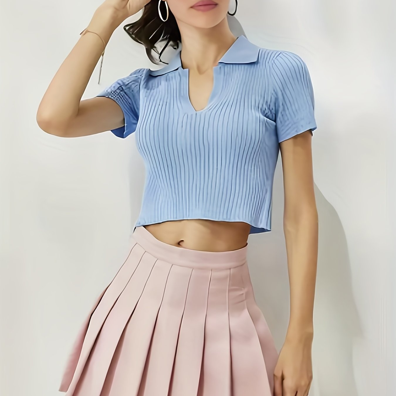 Kpop Black Pleated Skirts, Japanese School Uniform Anime Cosplay 'JK' Uniform Skirts For Spring & Summer, Women's Clothing