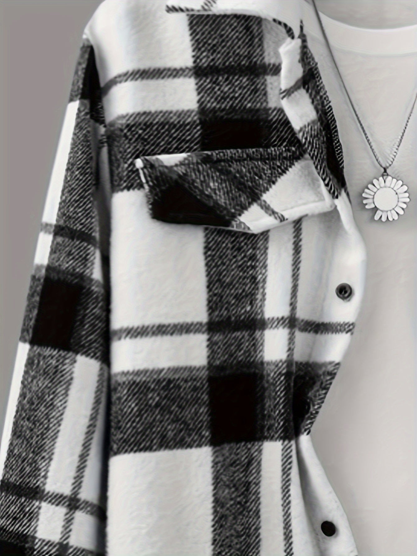 gbolsos Fashionable And Casual Men's Plaid Cardigan Button Long Sleeve Lapel Jacket, Comfortable And Versatile, Suitable For Dates, Suitable For Autumn And Winter