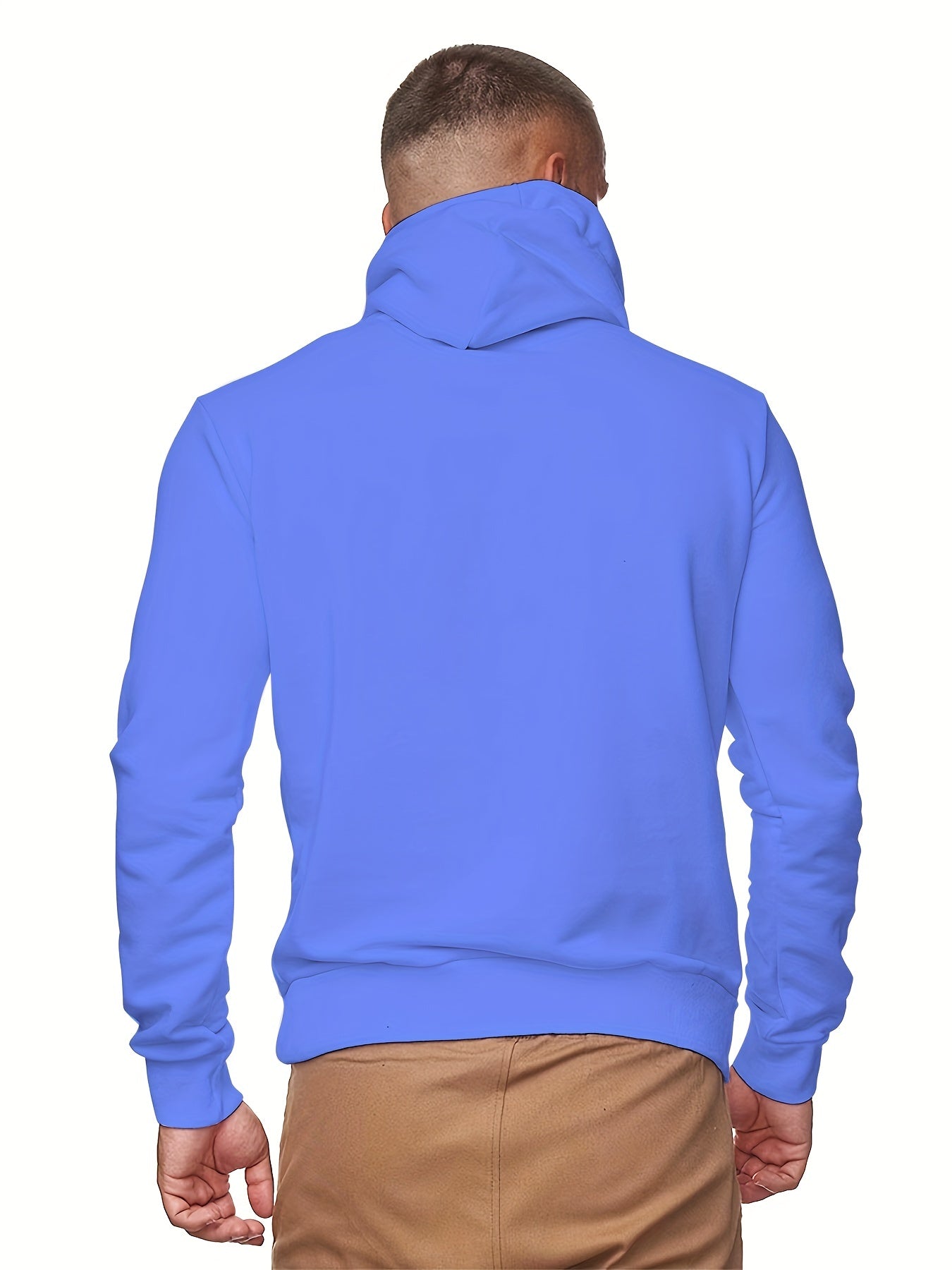 gbolsos Men's Hoodie, Face Cover Casual Drawstring Hooded Sweatshirt With Multicolor