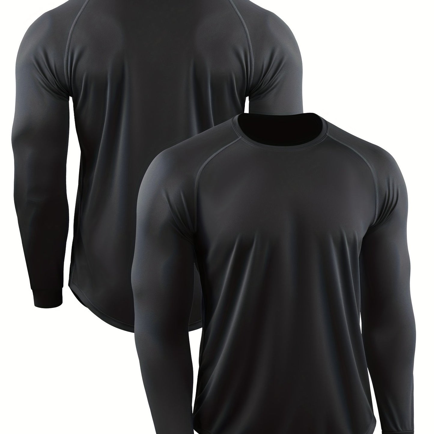 gbolsos Autumn And Winter Muscle Training Fitness Clothes Basketball T-shirt Men's Loose Casual Sports Hooded Pullover Running Marathon Quick Dry Long Sleeve Shirt