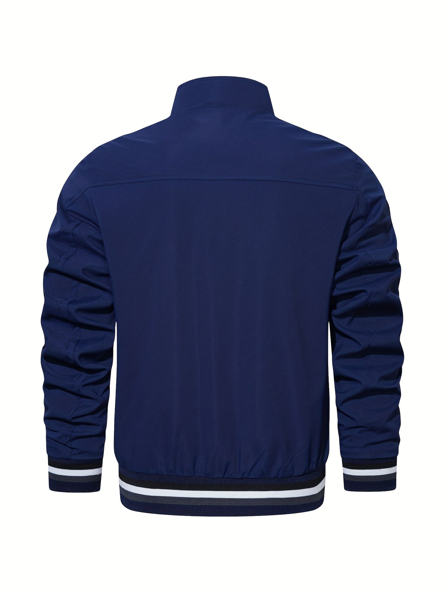 gbolsos Men's Casual Long Sleeves Stand Collar Zipper Sports Jackets