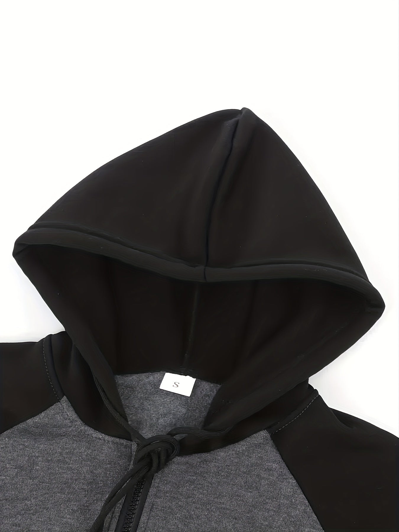 gbolsos Men's Hooded Sweatshirt Casual Loose Raglan Sleeves Zip Up Hoodie