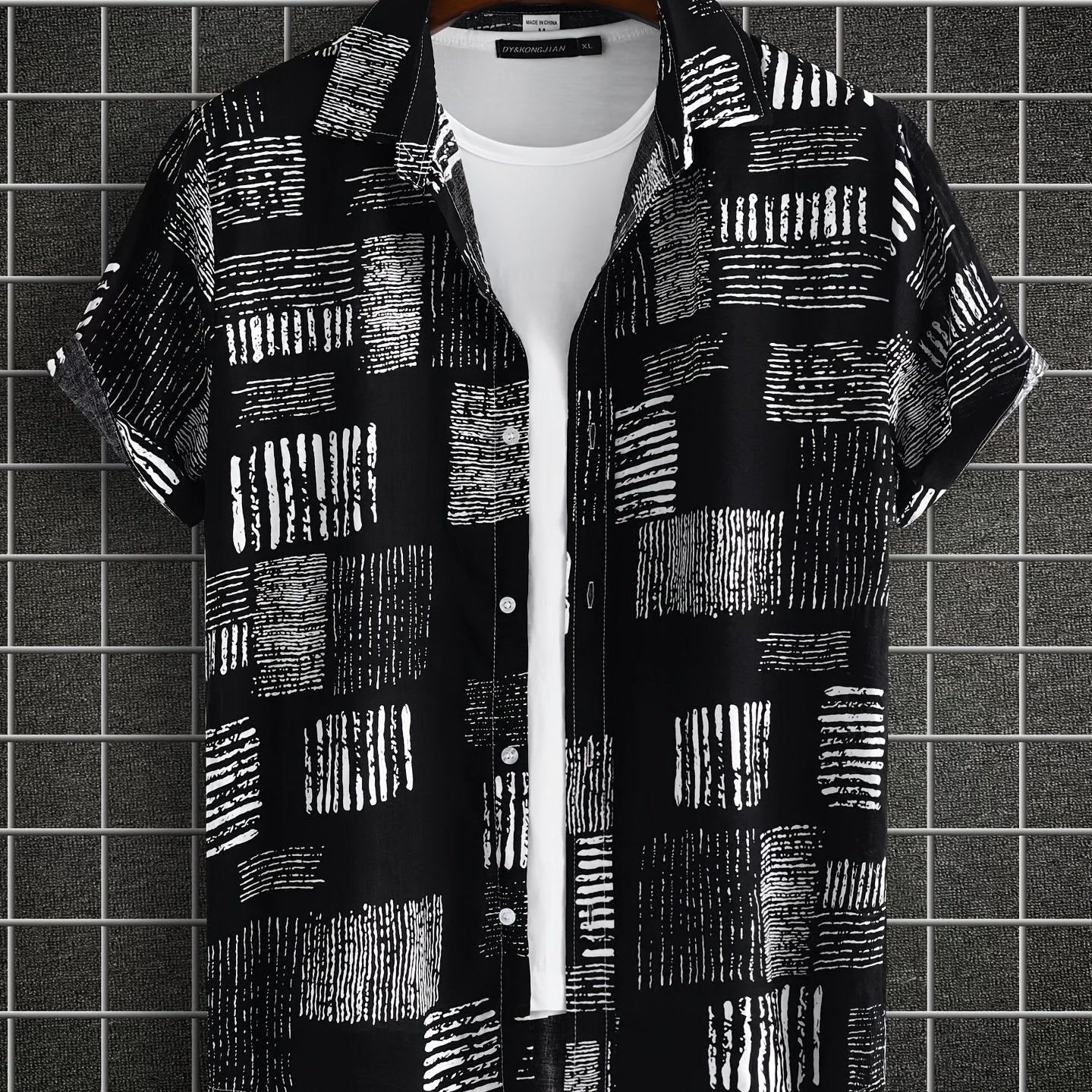 gbolsos Men's Casual Short Sleeve Shirt, Male Hawaiian Shirt For Summer Beach Vacation