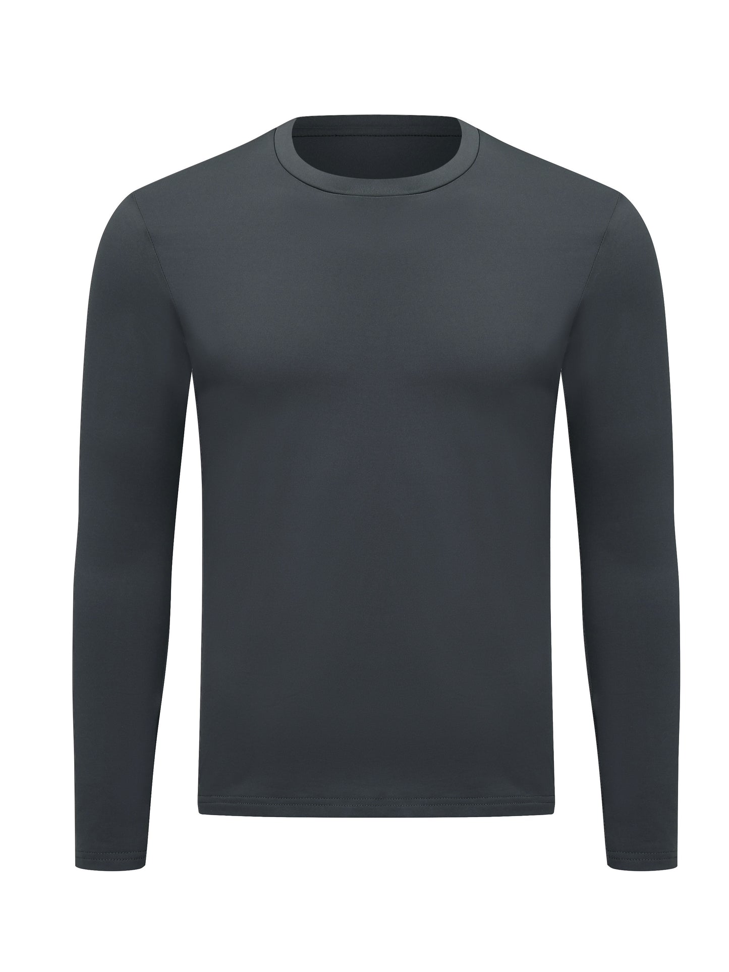 gbolsos Men's Thermal Underwear Tops Crew Neck Base Layer Long Sleeve Tops Fleece Lining Bottoming Shirts