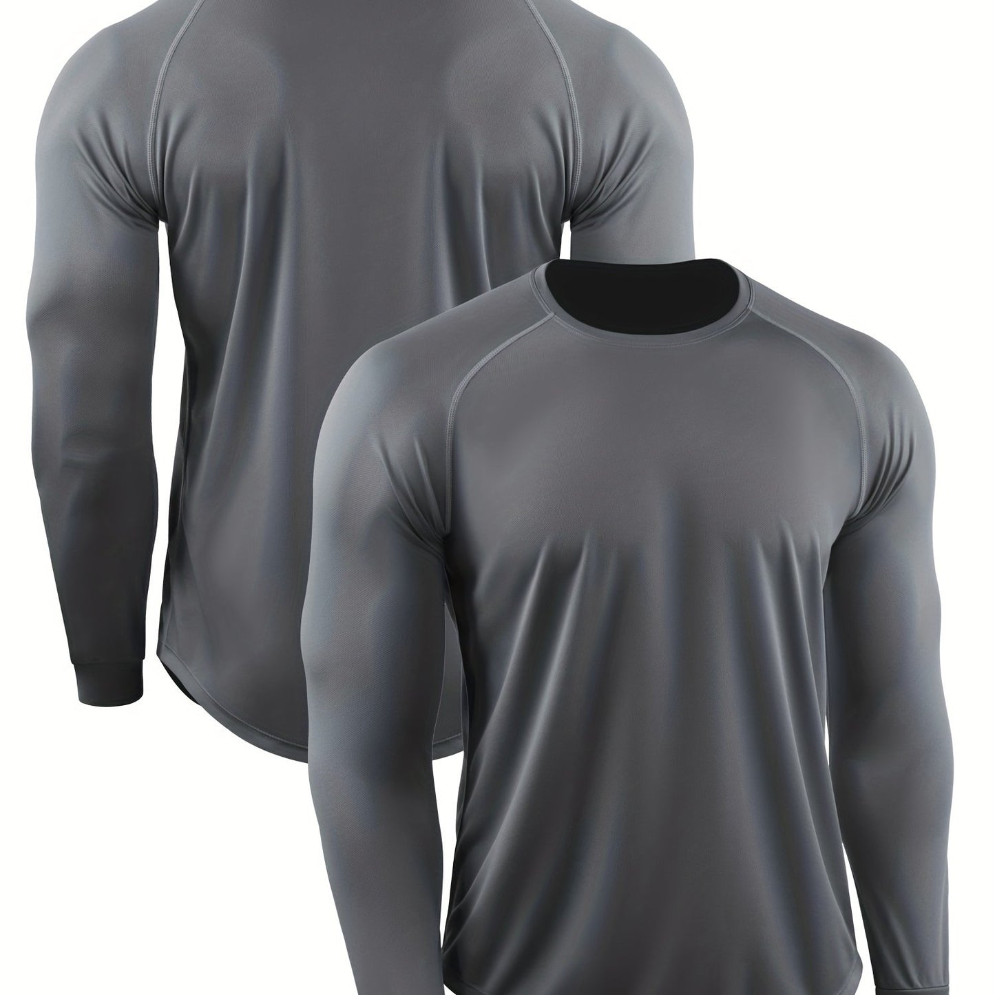 gbolsos Autumn And Winter Muscle Training Fitness Clothes Basketball T-shirt Men's Loose Casual Sports Hooded Pullover Running Marathon Quick Dry Long Sleeve Shirt