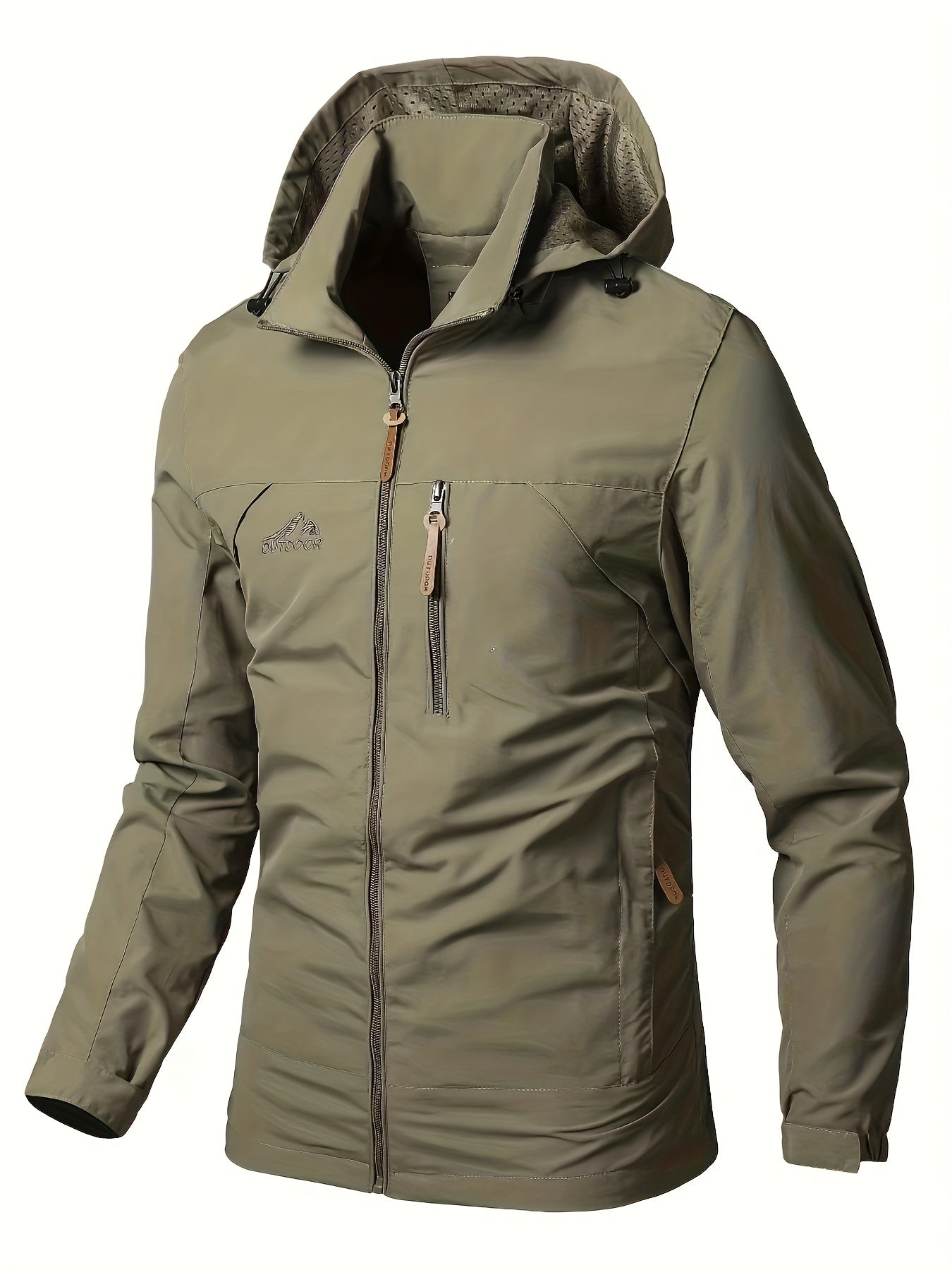 gbolsos Men's Waterproof Windproof Hooded Jackets Outdoor Sports Jacket For Spring Autumn