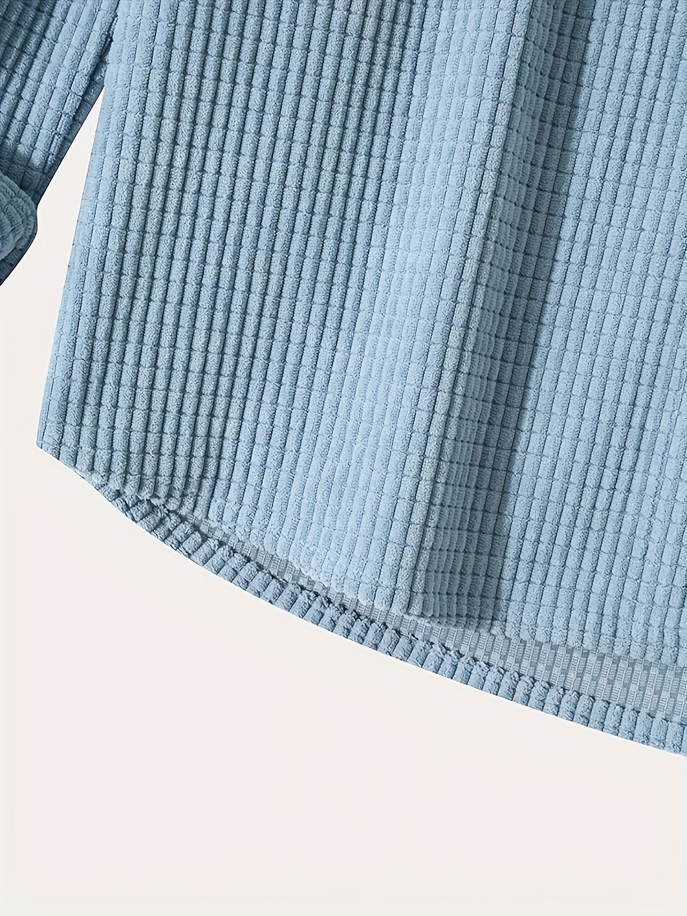 gbolsos Waffle Pattern Hoodie Shirt Coat For Men Long Sleeve Casual Regular Fit Button Up Hooded Shirts Jacket