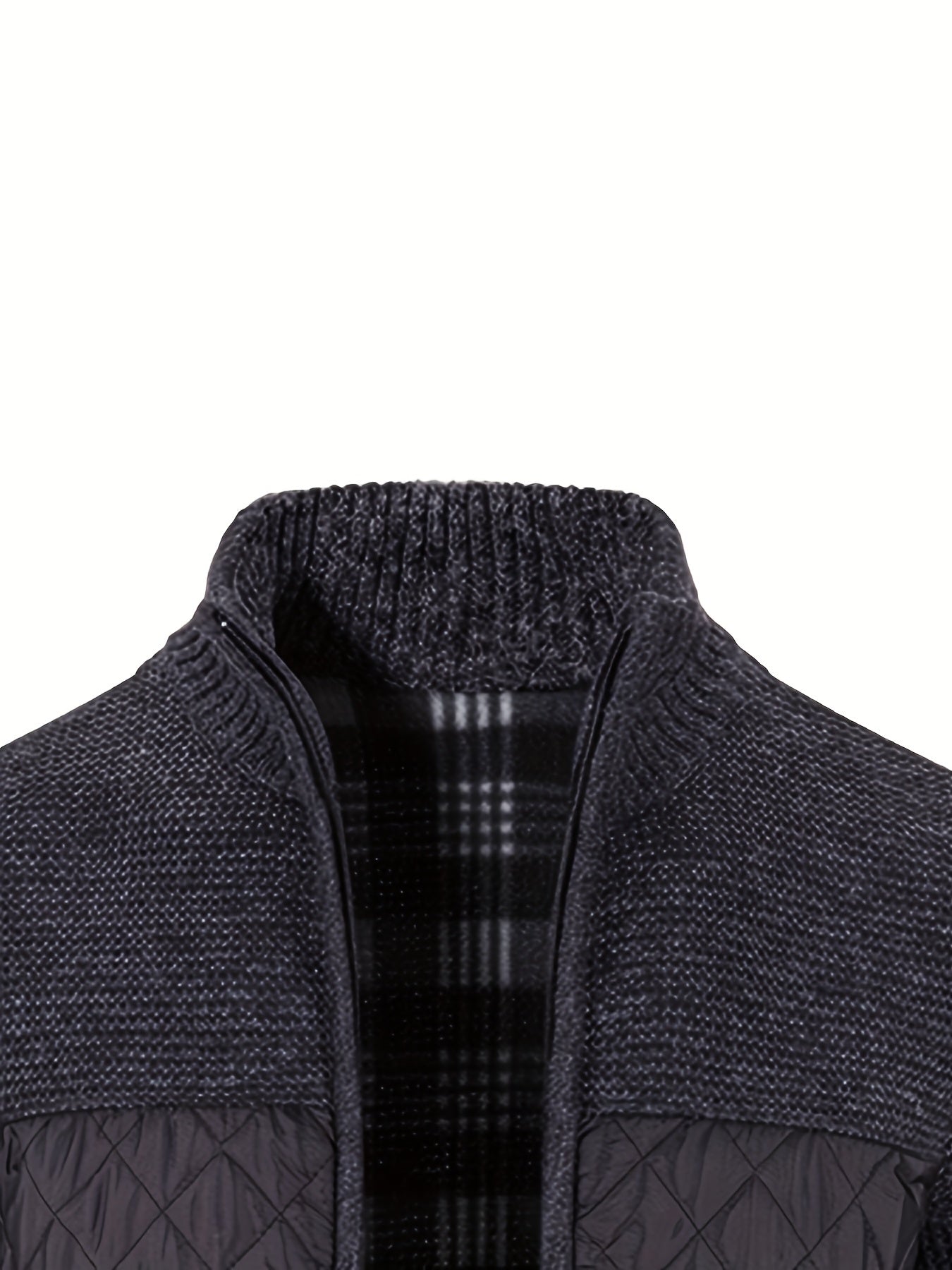 gbolsos Men's Warm Sweater Casual Jacket, Stand Collar Jacket Coat For Fall Winter