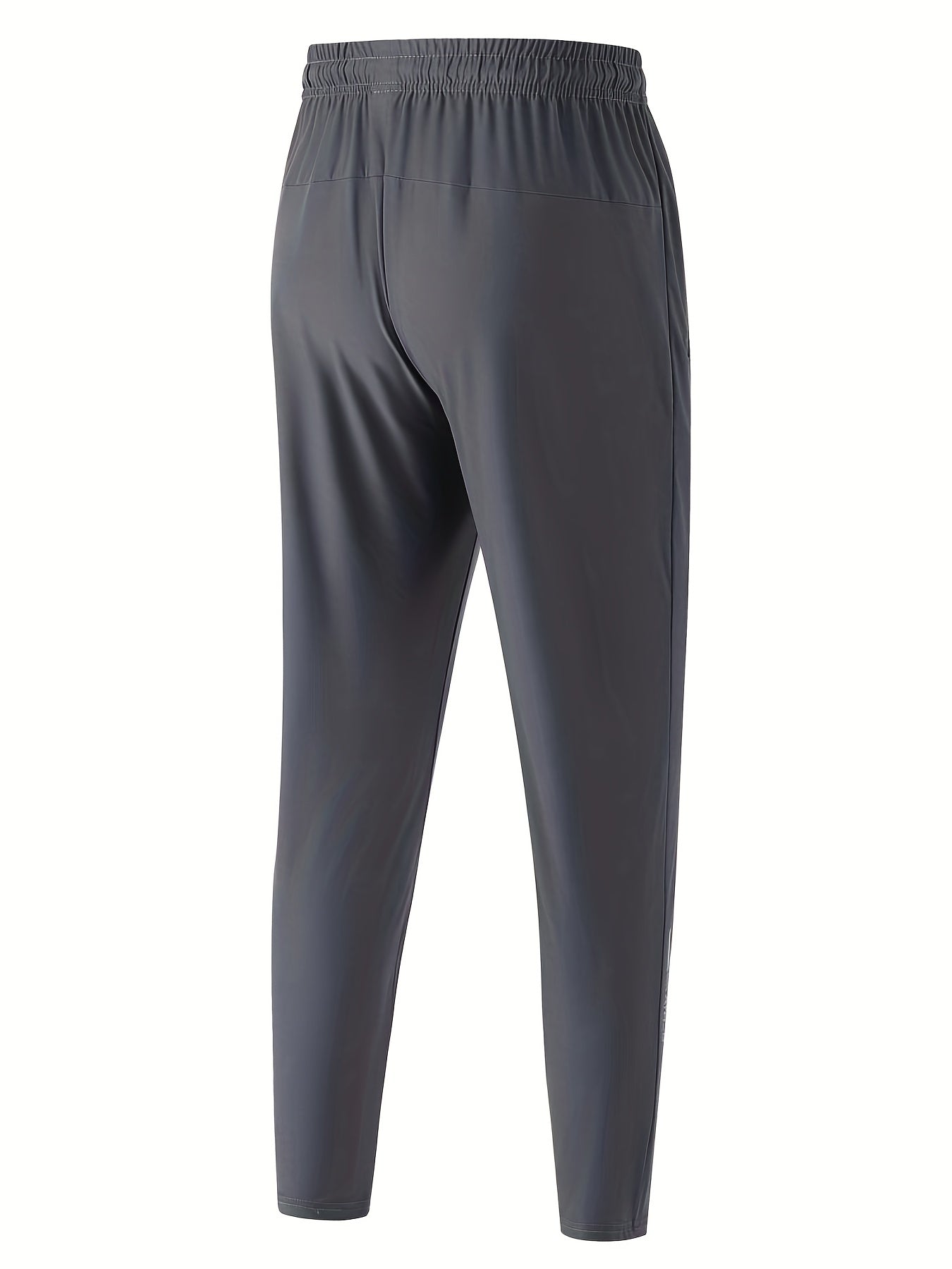 gbolsos Classic Design Lightweight Breathable Joggers, Men's Casual Loose Fit High Stretch Waist Drawstring Pants For Spring Summer