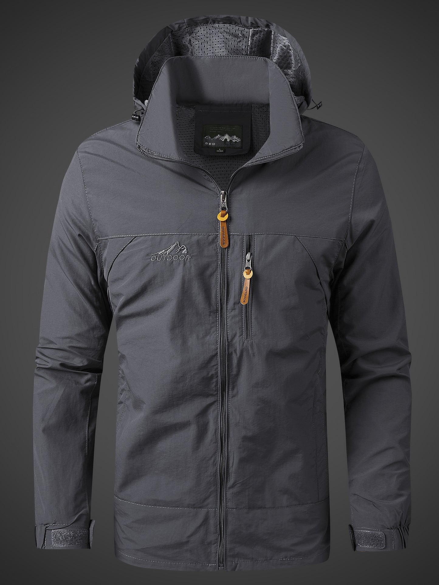 gbolsos Men's Soft-Shell Varsity Jacket: Waterproof & Windproof Protection For Spring & Fall Outdoors!