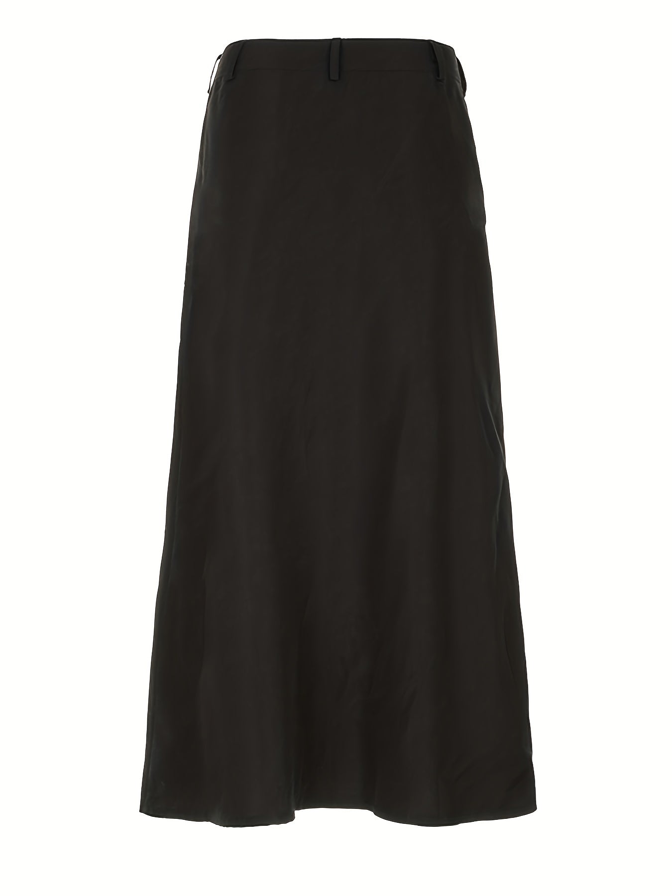 gbolsos Studded Flap Pocket Split Cargo Skirt, Y2K High Waist Loose Maxi Skirt, Women's Clothing