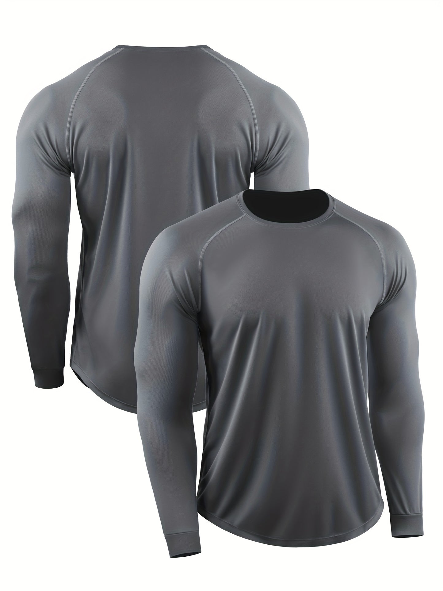 gbolsos Autumn And Winter Muscle Training Fitness Clothes Basketball T-shirt Men's Loose Casual Sports Hooded Pullover Running Marathon Quick Dry Long Sleeve Shirt
