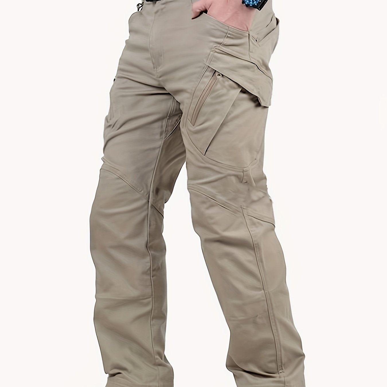 gbolsos Men's Outdoor Multi Functional Tactical Pants, Multi Pocket Outdoor Hiking Waterproof Sweatpants, Wear Resistant Cargo Pants