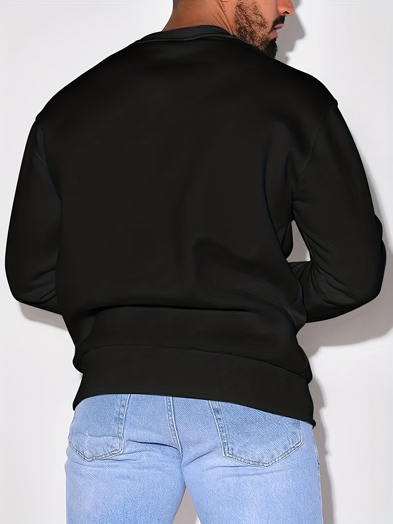 gbolsos Men's Crew Neck Sweatshirt Pullover For Men It's OK Print Sweatshirts For Spring Fall Long Sleeve Tops