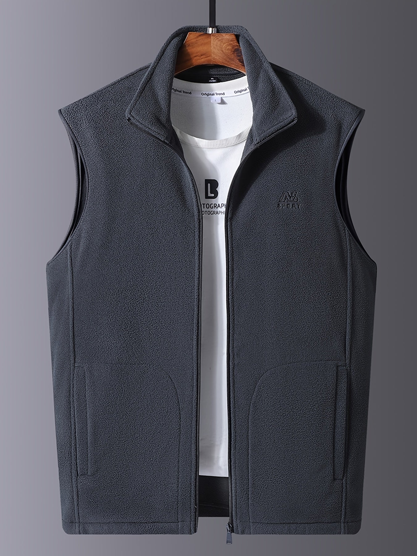 Men's Casual Warm Letter Print Vest Best Sellers