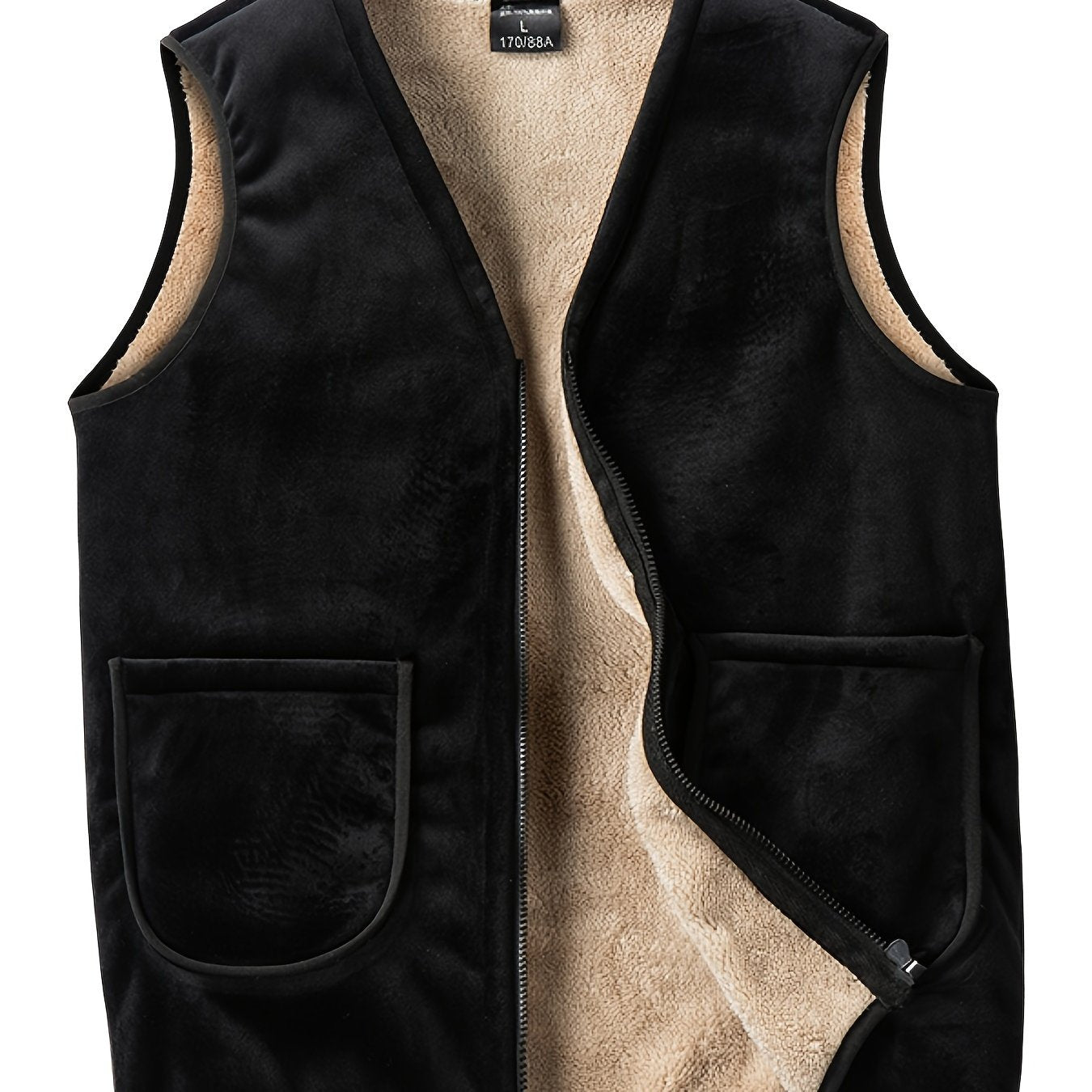 gbolsos Winter Men's Double-sided Fleece Vest Autumn And Winter Thick Waistcoat