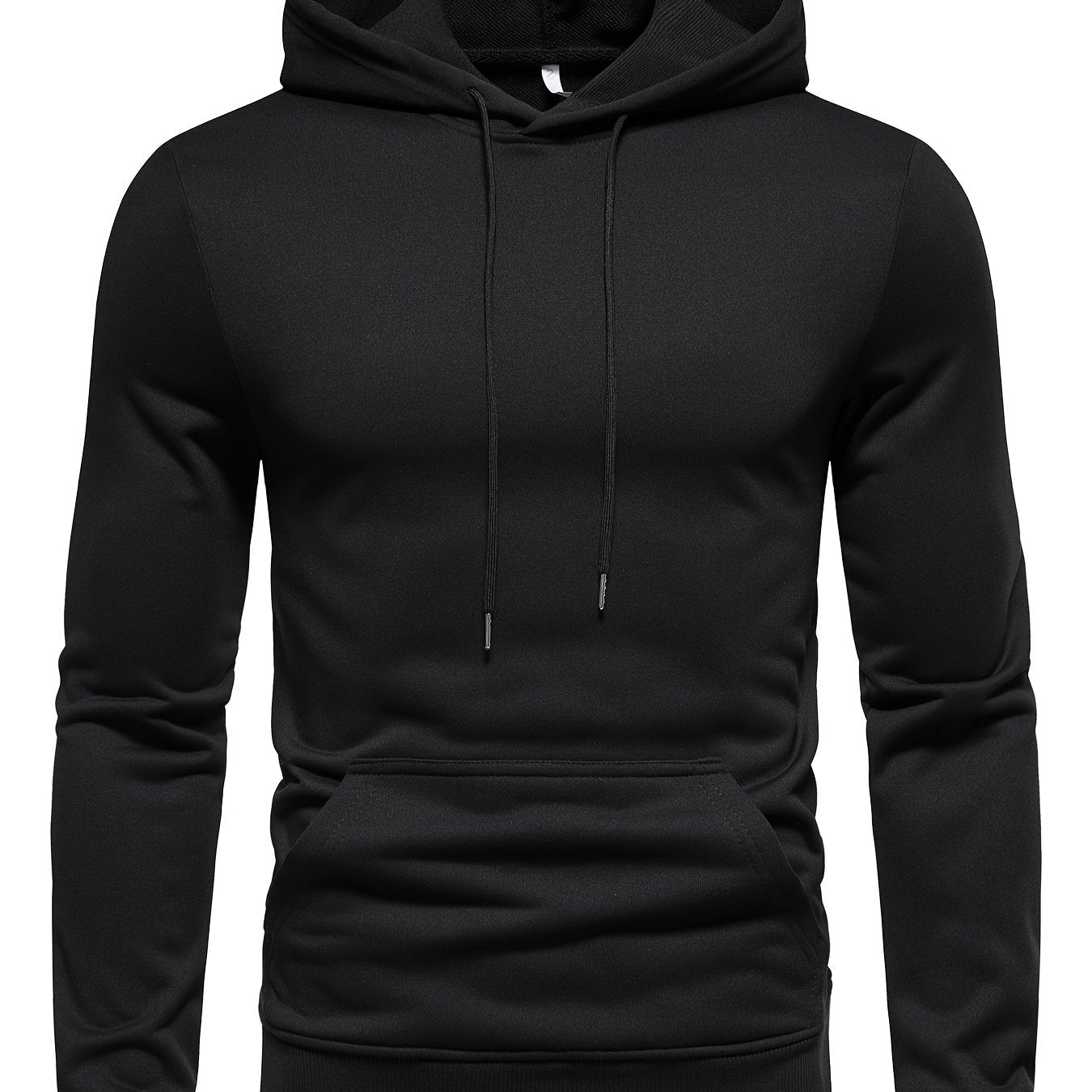 gbolsos Men's Slimming Hoodies Long Sleeve Drawstring Sweatshirt With Pocket Casual Hooded Jumper Tops
