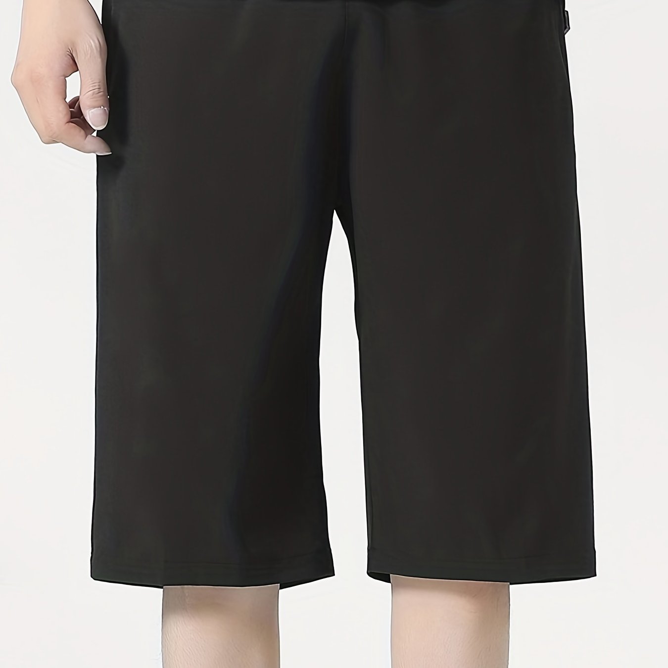 gbolsos Quick Drying Cool Breathable Active Shorts, Men's Casual Stretch Zipper Pockets Shorts For Summer