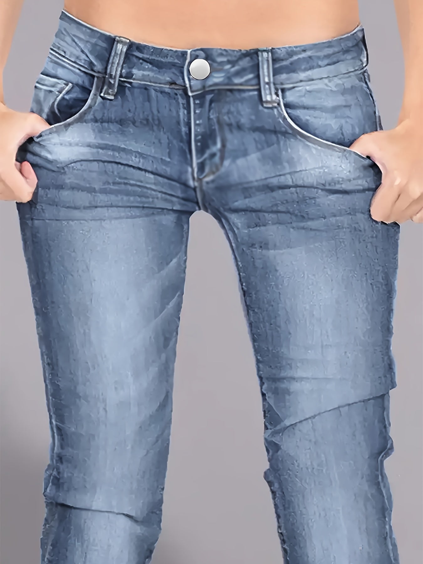 gbolsos Low Waist High Stretch Bootcut Jeans, Retro Y2K Slash Pocket Washed Denim Pants, Women's Denim Jeans & Clothing