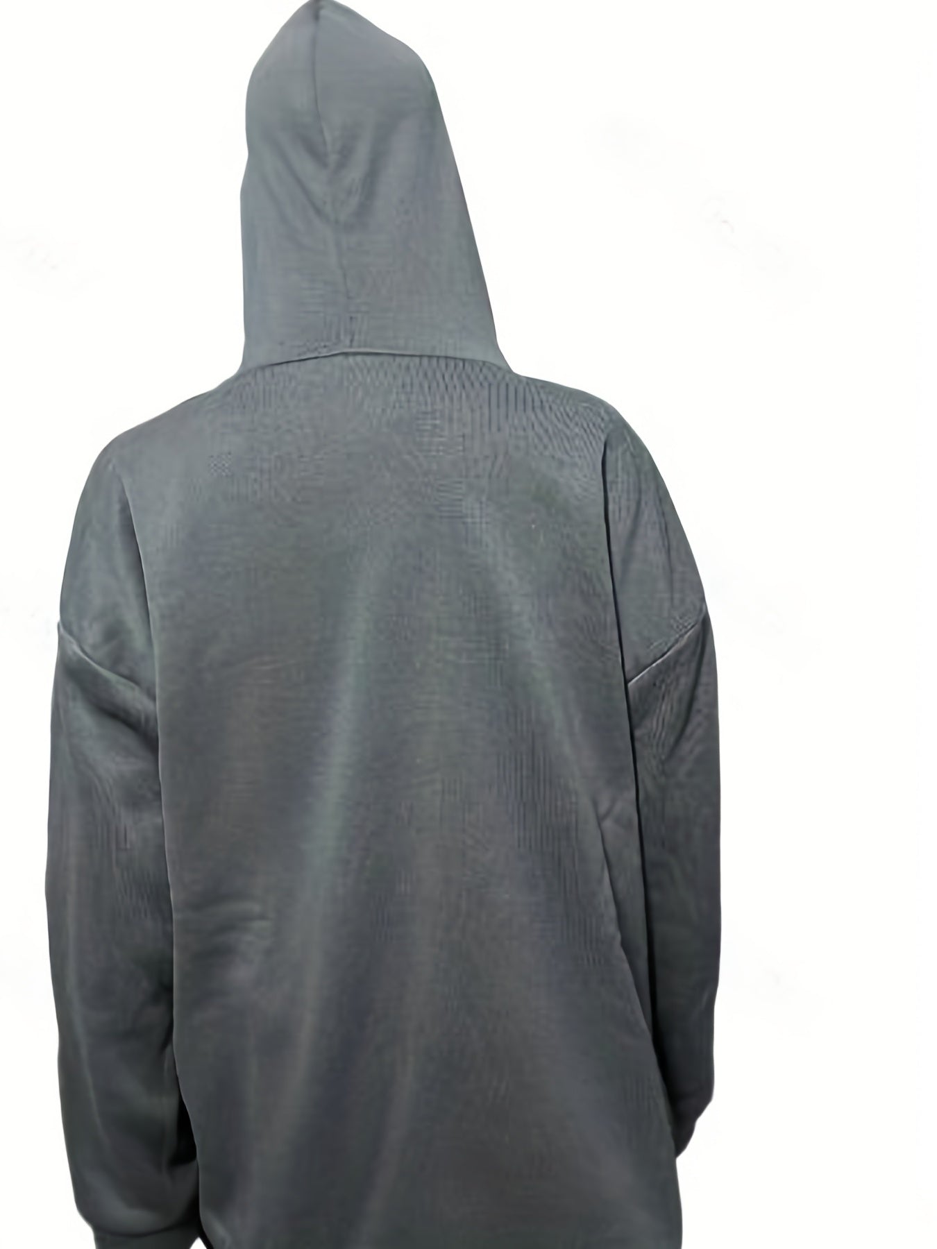 gbolsos Printed Zip Up Hoodies, Casual Long Sleeve Hip Hop Open Front Sweatshirt, Women's Clothing