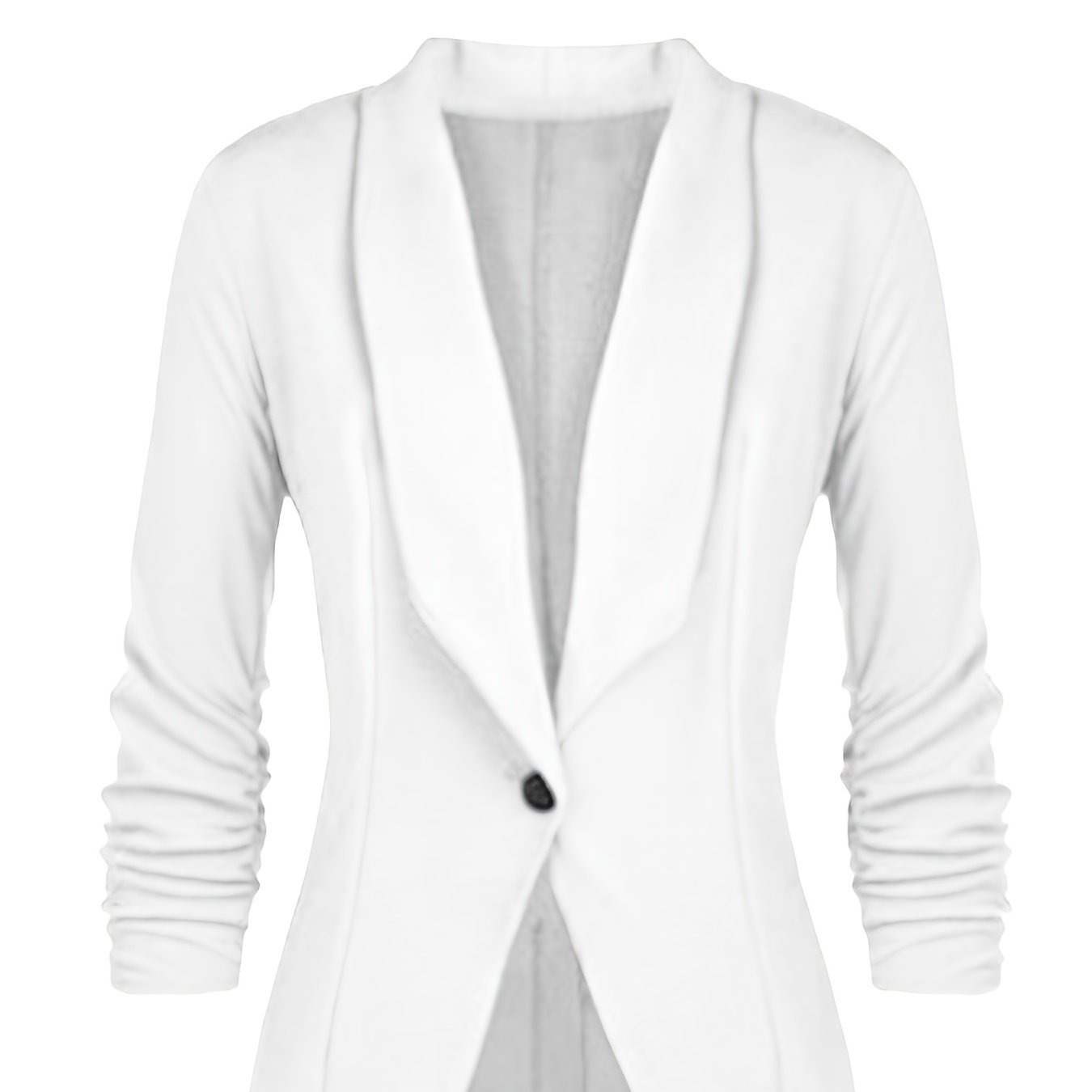 Solid Lapel Long Sleeve Blazer Jacket, Casual Commuter Office Lightweight Outerwear, Women's Clothing