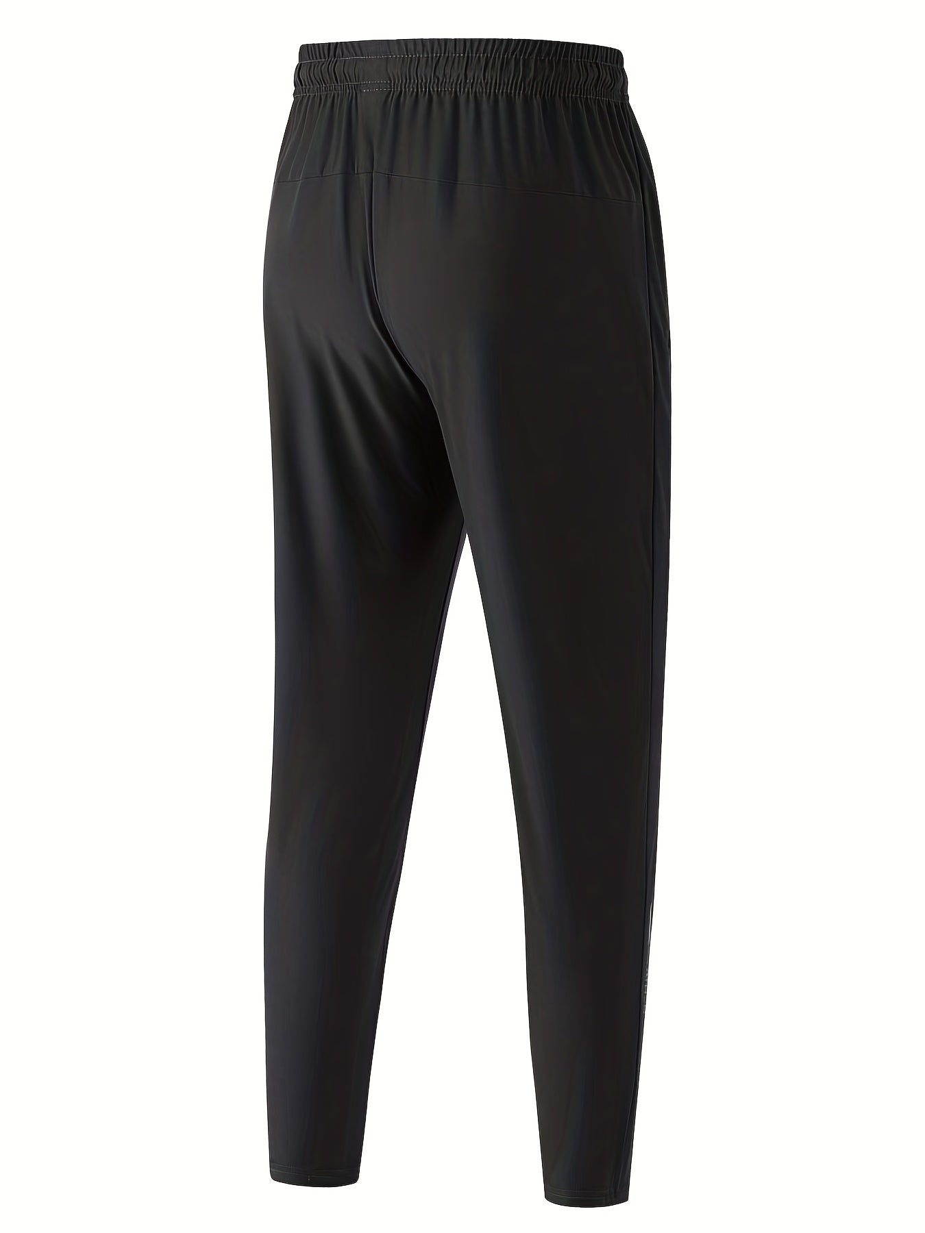 gbolsos Classic Design Lightweight Breathable Joggers, Men's Casual Loose Fit High Stretch Waist Drawstring Pants For Spring Summer