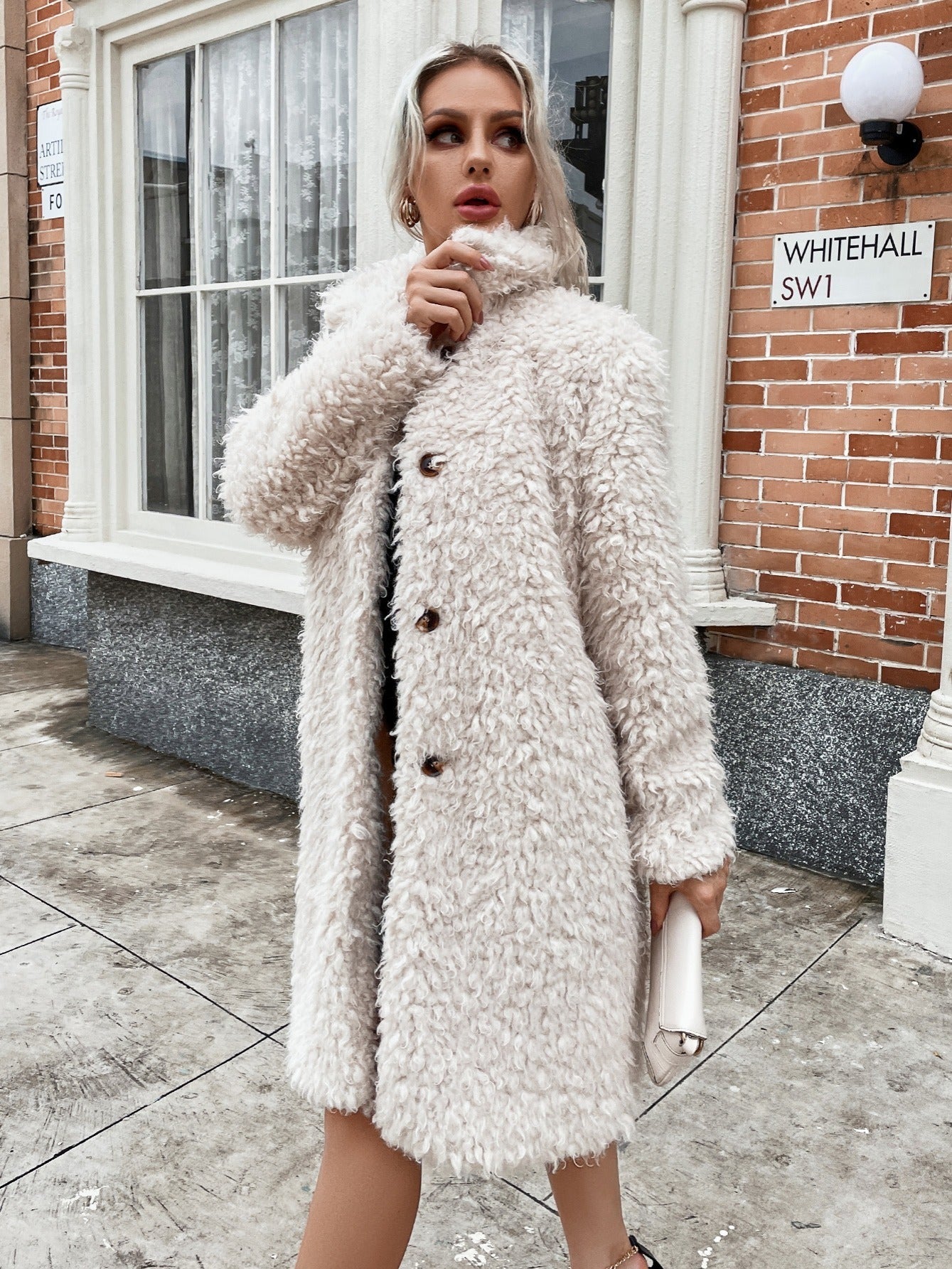gbolsos Women's Outerwear Fall Fashion Solid Button Lightweight Coat Pocket Coat