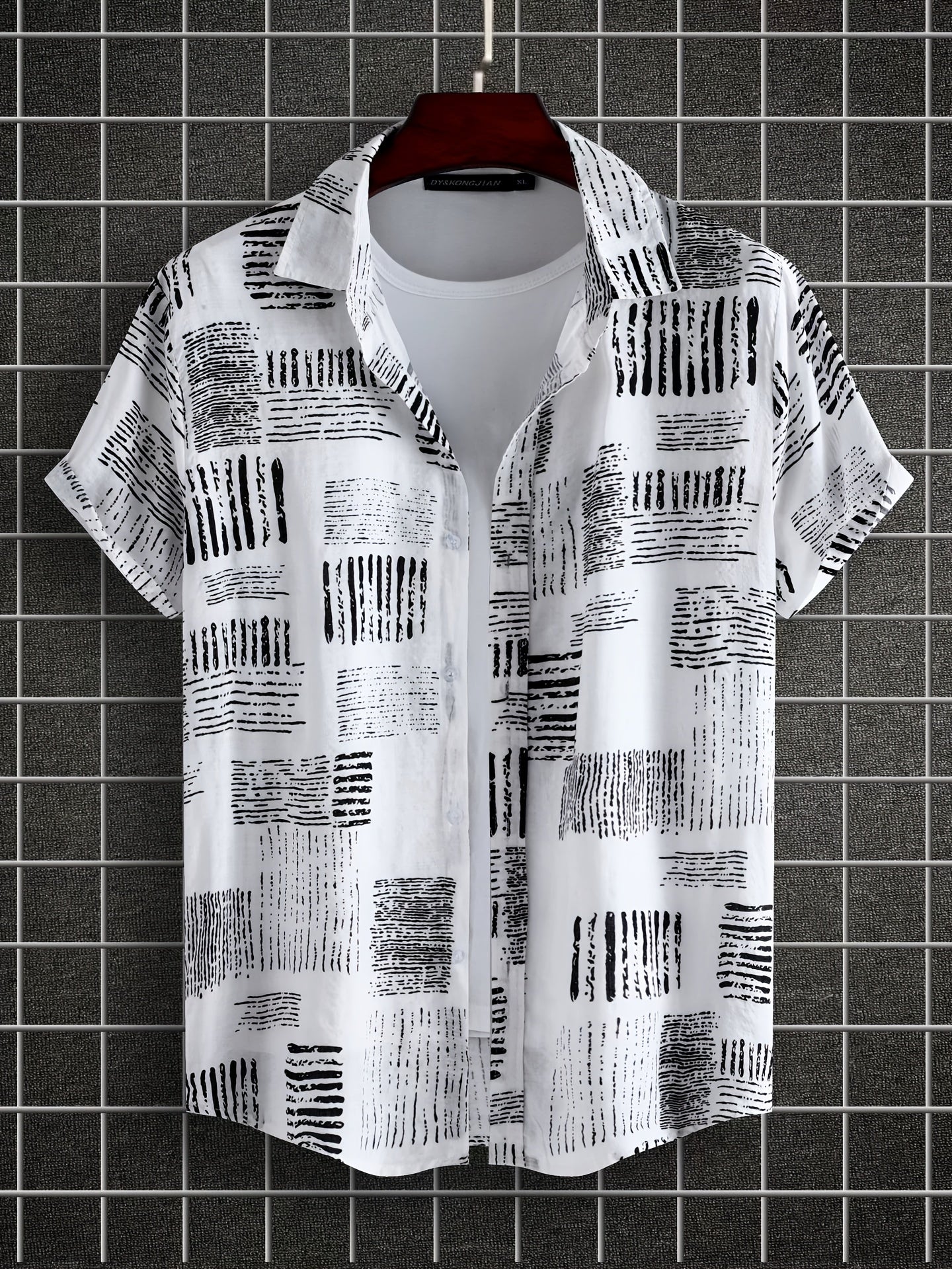 gbolsos Men's Casual Short Sleeve Shirt, Male Hawaiian Shirt For Summer Beach Vacation