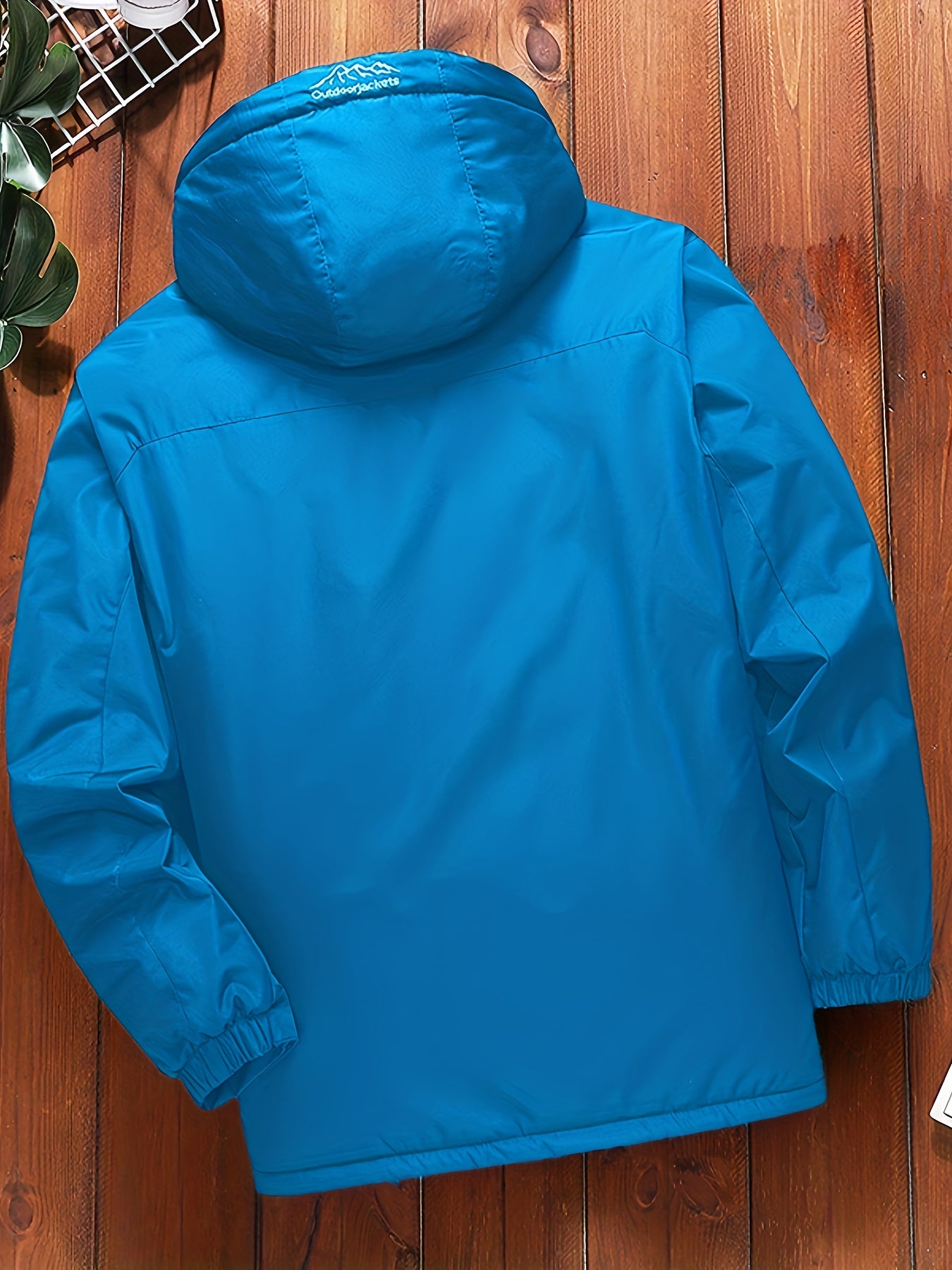 gbolsos Men's Fleece Zip Up Hooded Jacket, Casual Sports Trench Coat