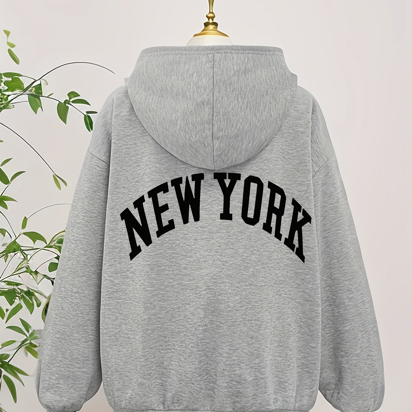 gbolsos NEW YORK Letter Print Boys Casual Pullover Long Sleeve Hoodies, Boys Sweatshirt For Spring Fall, Kids Hoodie Tops Outdoor