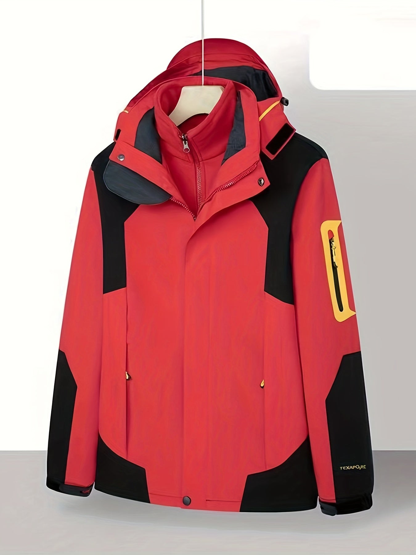 gbolsos Men's Casual Warm Waterproof Windbreaker Jacket Coat Regular Fit Coat For Spring Autumn Outdoors Hiking