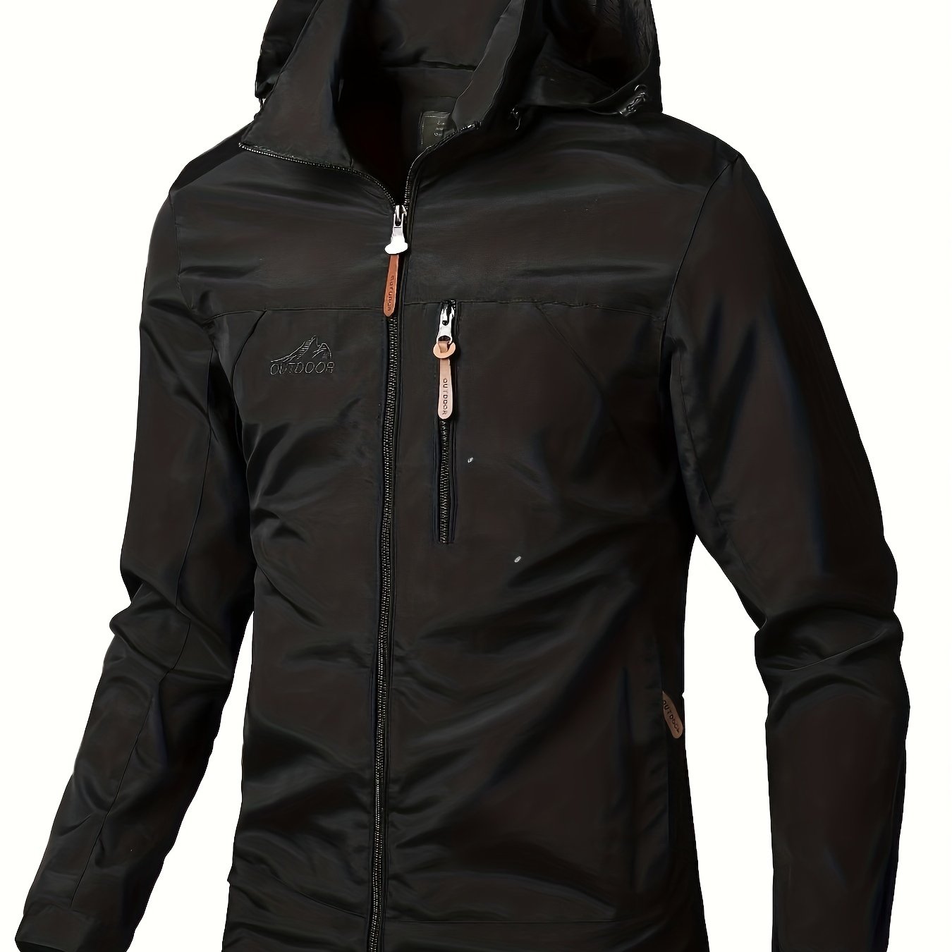 gbolsos Men's Waterproof Windproof Hooded Jackets Outdoor Sports Jacket For Spring Autumn