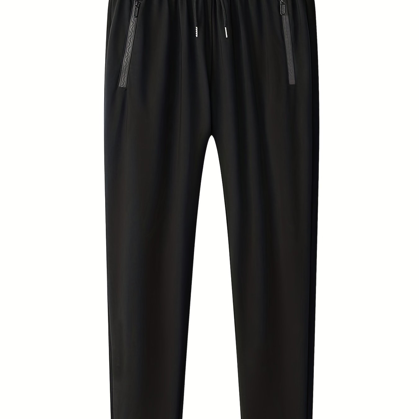 gbolsos Classic Design Lightweight Breathable Joggers, Men's Casual Loose Fit High Stretch Waist Drawstring Pants For Spring Summer
