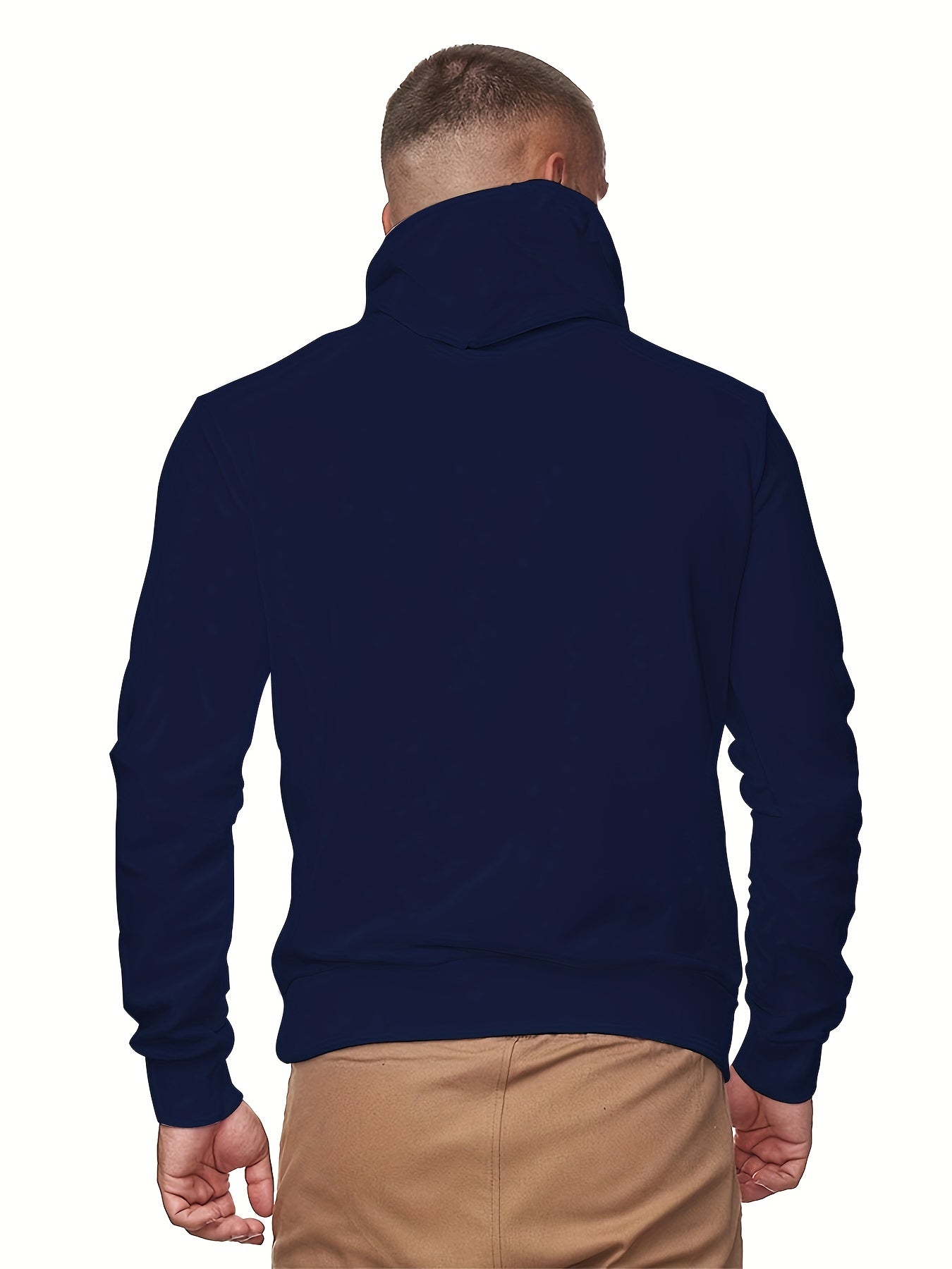 gbolsos Men's Hoodie, Face Cover Casual Drawstring Hooded Sweatshirt With Multicolor