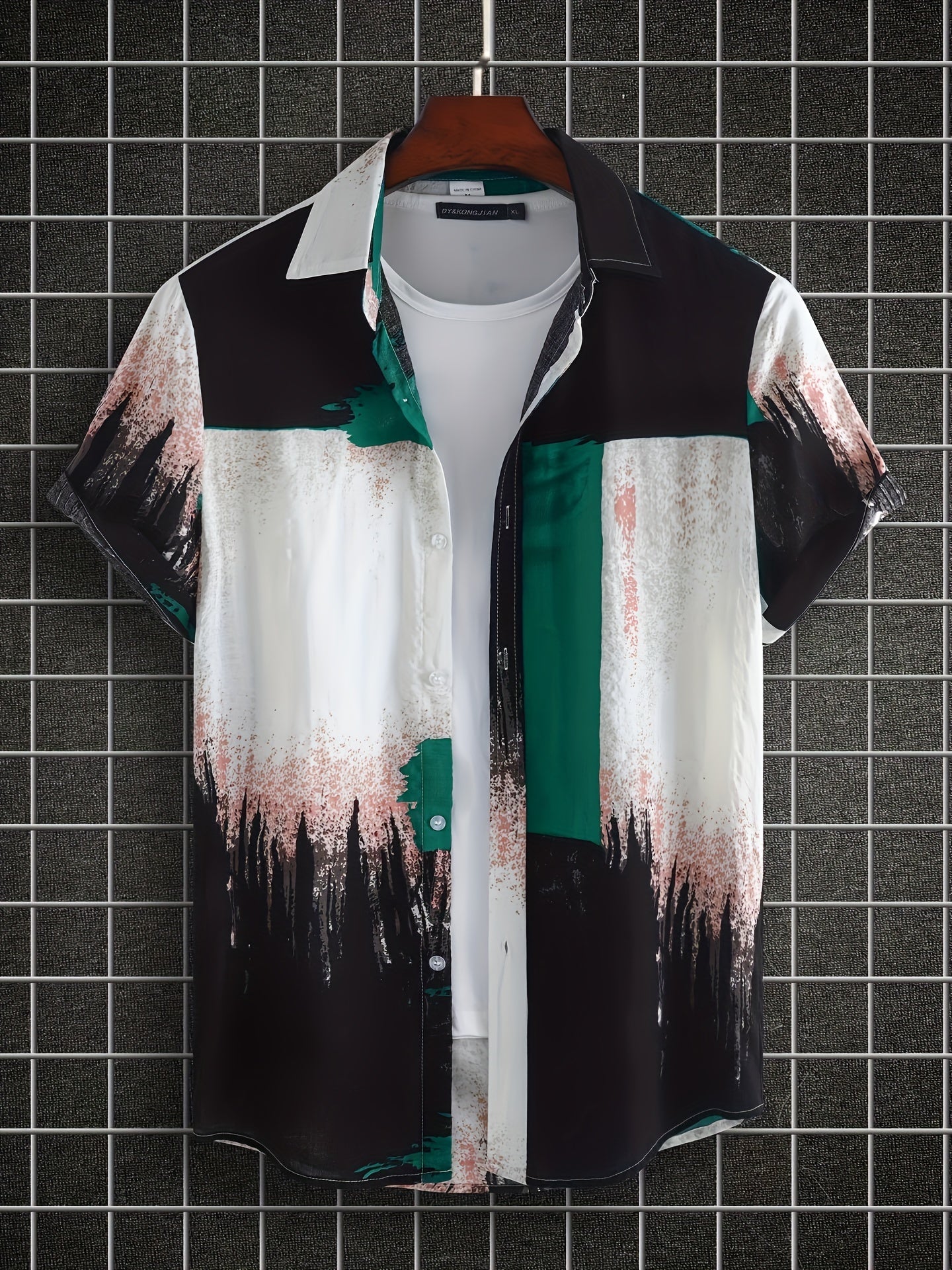 gbolsos Men's Casual Short Sleeve Shirt, Male Hawaiian Shirt For Summer Beach Vacation