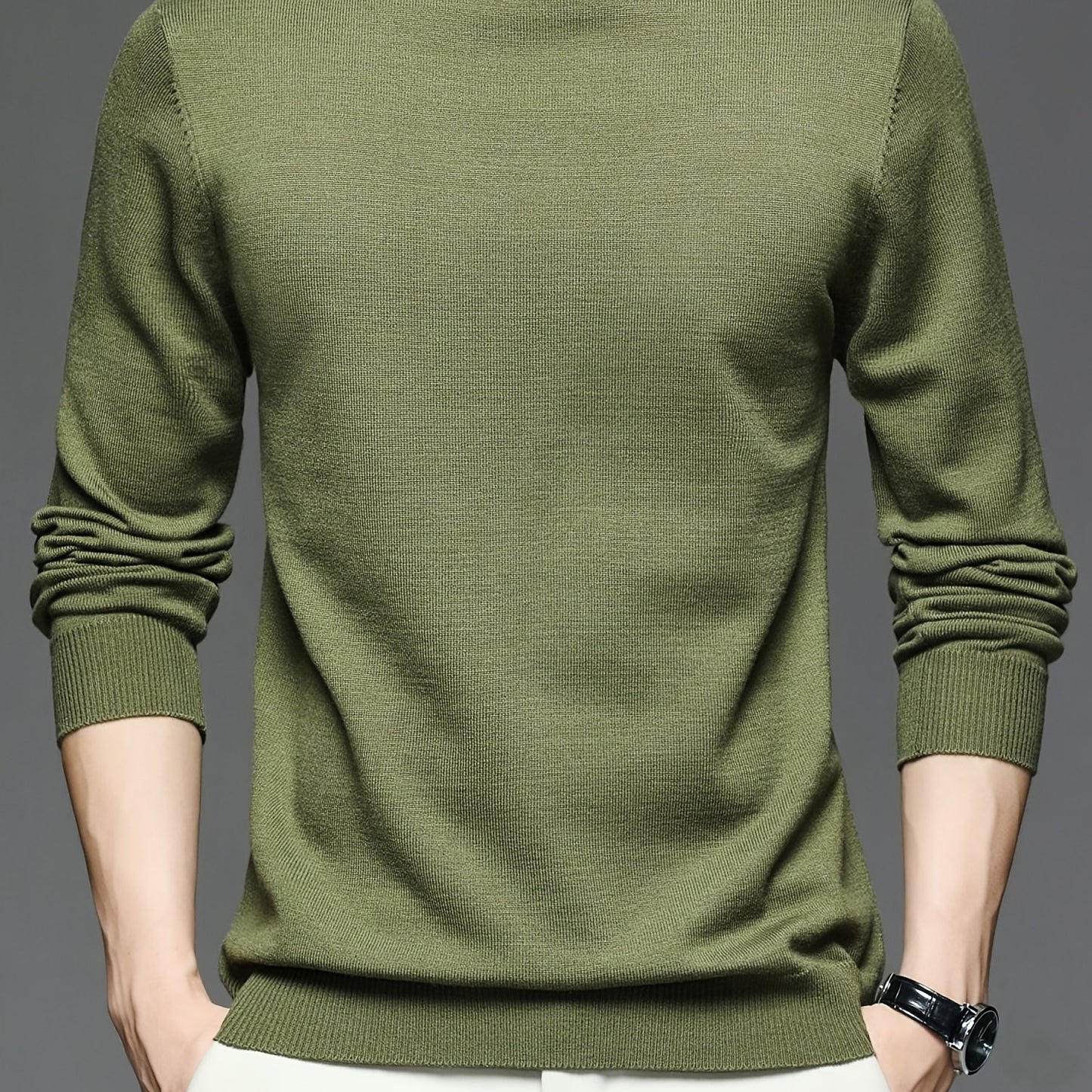 gbolsos Men's Round Neck Pullover Knit Sweater Best Sellers