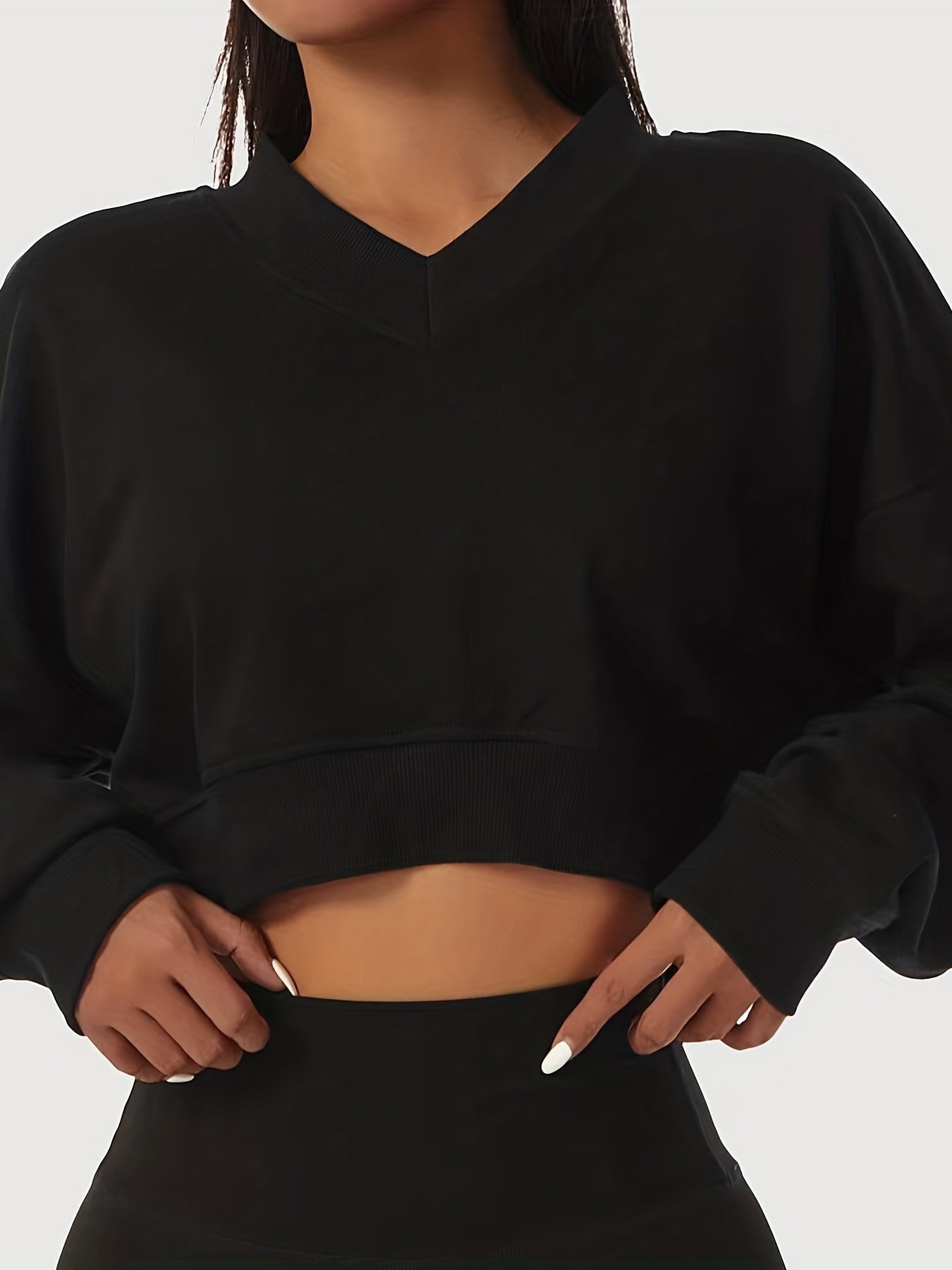 gbolsos Minimalist Fashion Loose Casual Sports Sweatshirt,Slimming Long Sleeve Running Fitness Top,Women's Hoodie