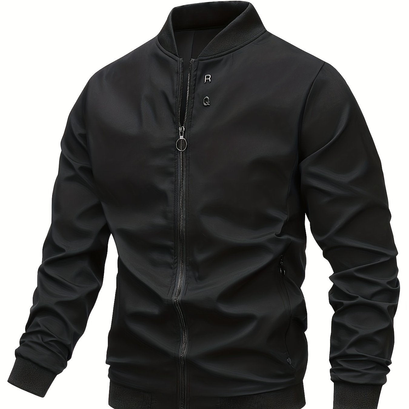 gbolsos Men's Fashion Baseball Collar Zipper Slim Varsity Jackets