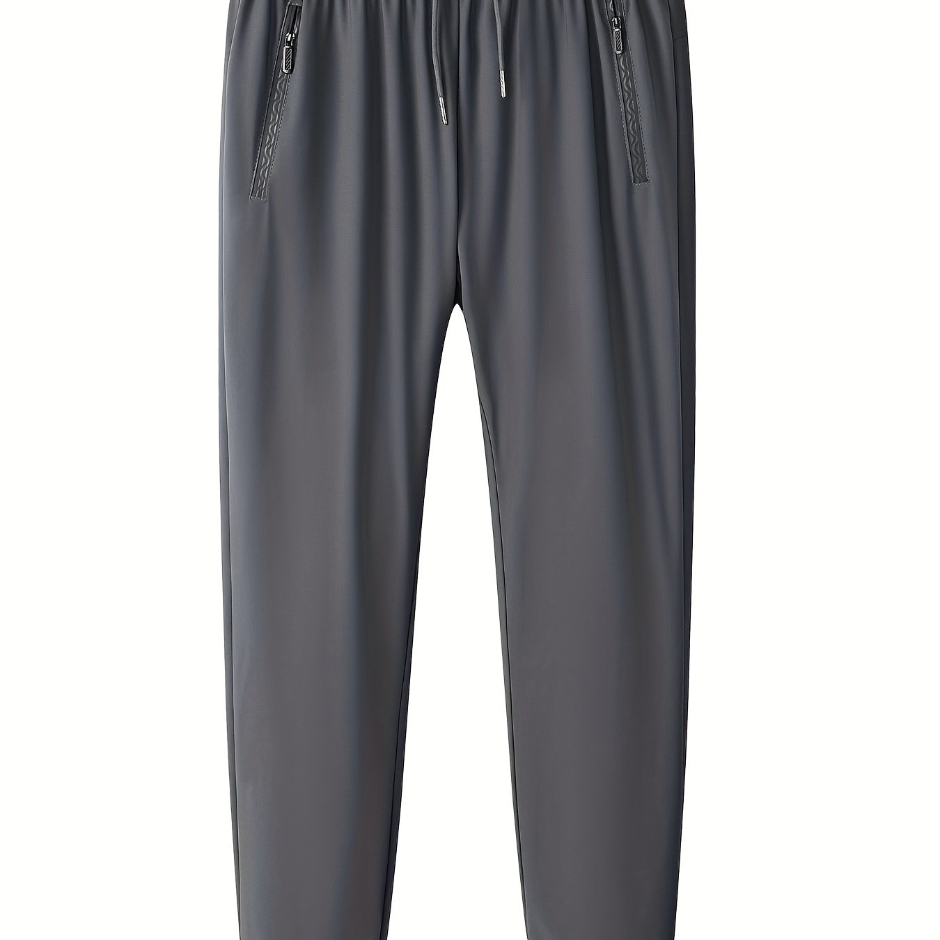 gbolsos Classic Design Lightweight Breathable Joggers, Men's Casual Loose Fit High Stretch Waist Drawstring Pants For Spring Summer