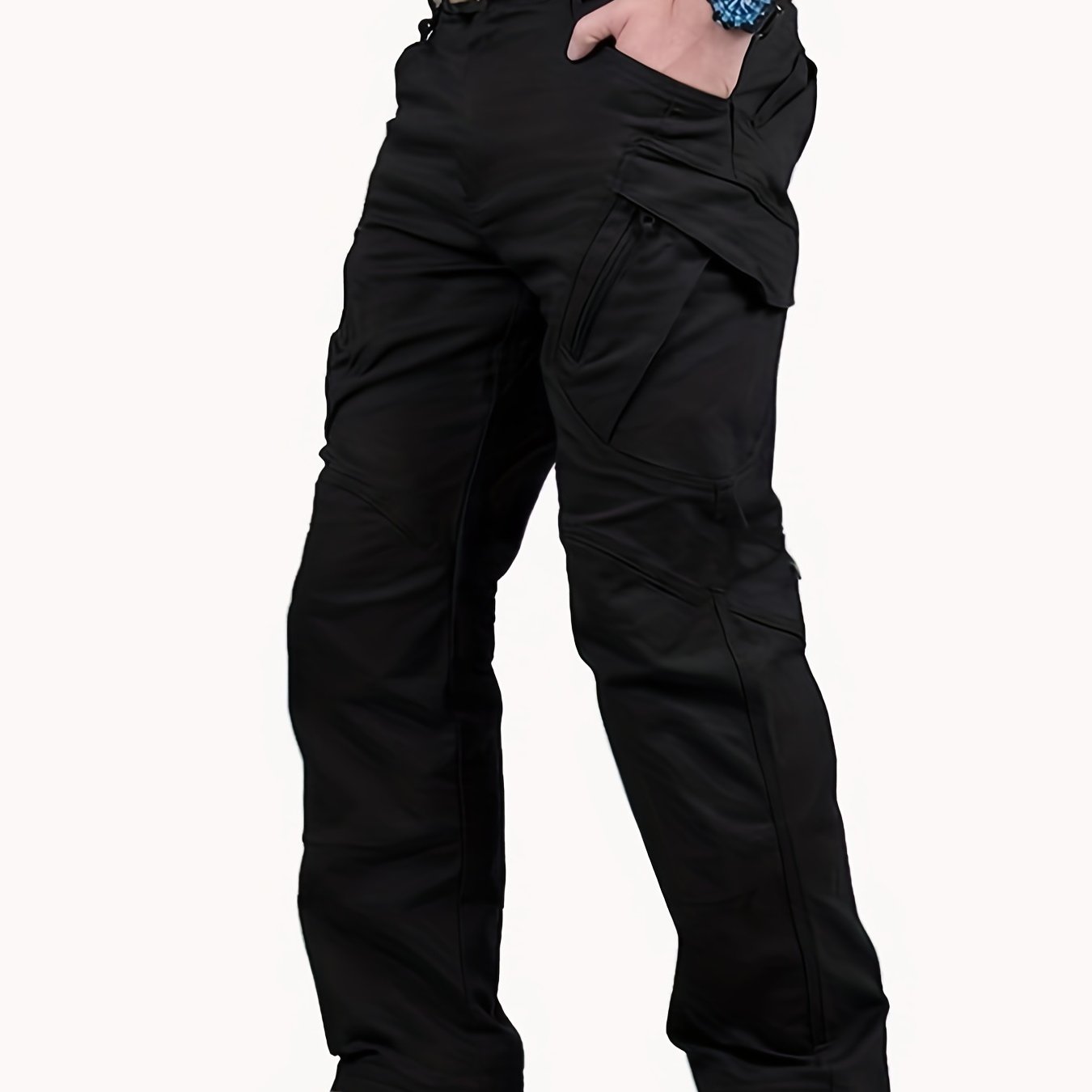 gbolsos Men's Outdoor Multi Functional Tactical Pants, Multi Pocket Outdoor Hiking Waterproof Sweatpants, Wear Resistant Cargo Pants