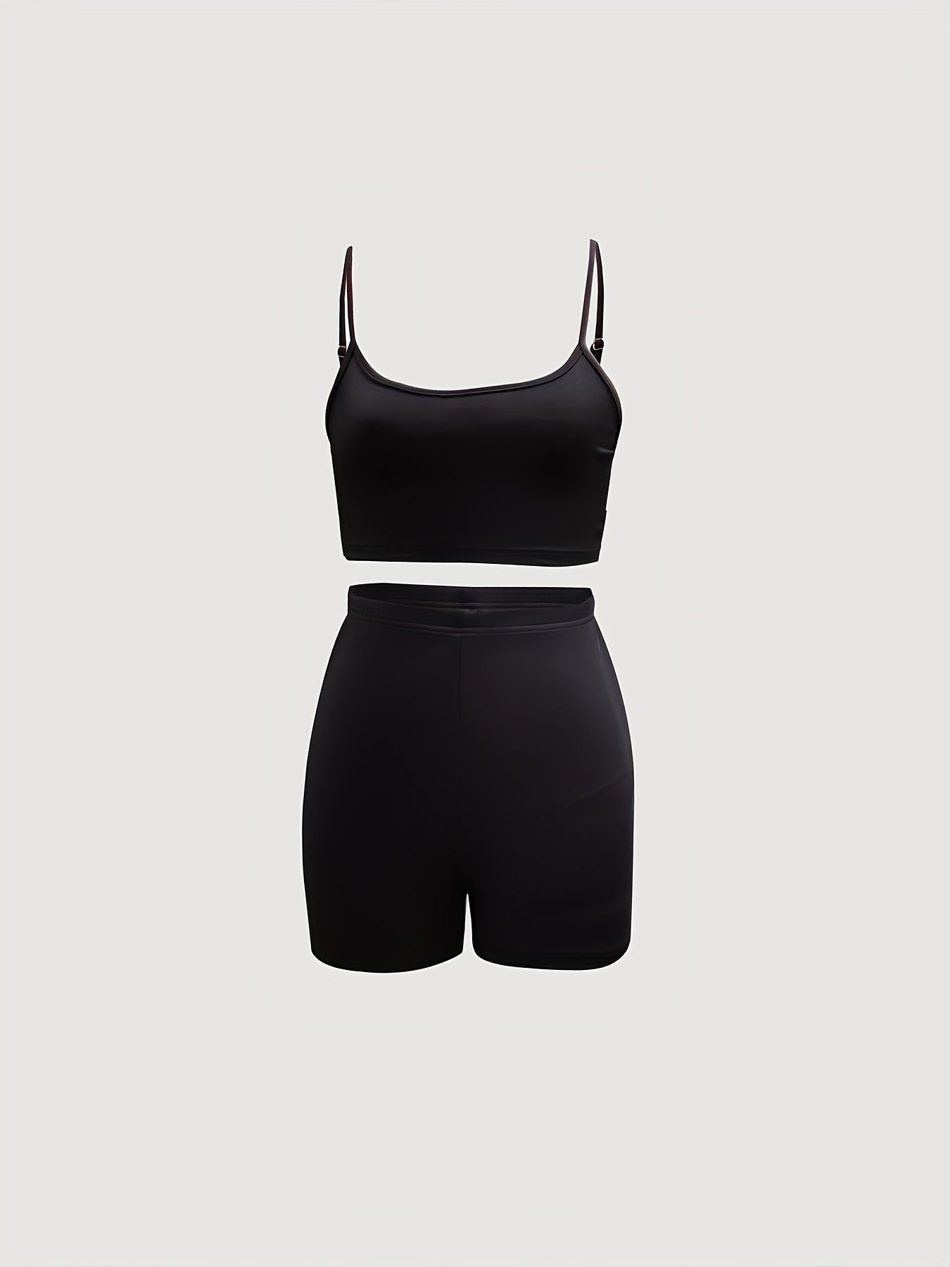 kkboxly Sexy Slim Three-piece Set, Crop Cami Top + Shorts + Floral Print Mesh Dress Outfits, Women's Clothing