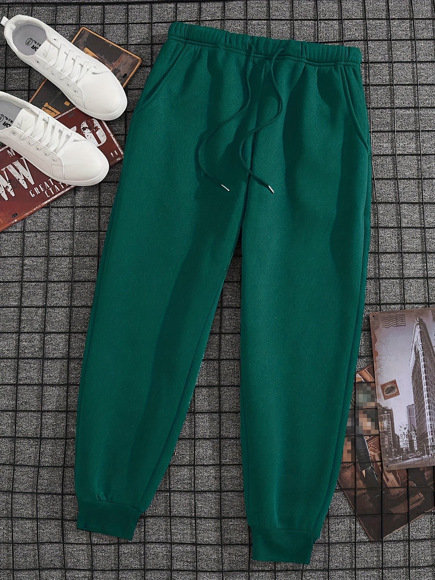 gbolsos Men's Winter Warm Fleece Lined Pants Outdoor Sports Camping Straight Pants Hiking Pants Thicken Thermal Trousers