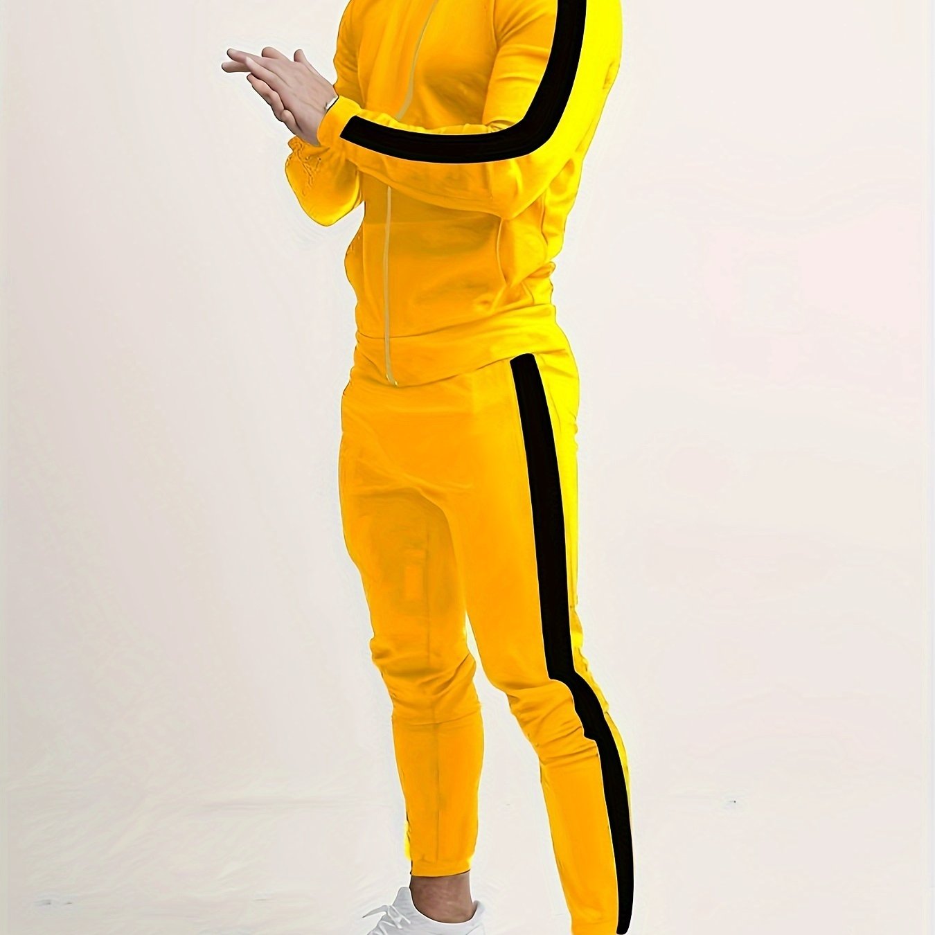 gbolsos Classic Men's Athletic 2 Piece Tracksuit Set Casual Full-Zip Sweatsuits Long Sleeve Jacket And Jogging Pants Set For Gym Workout Running