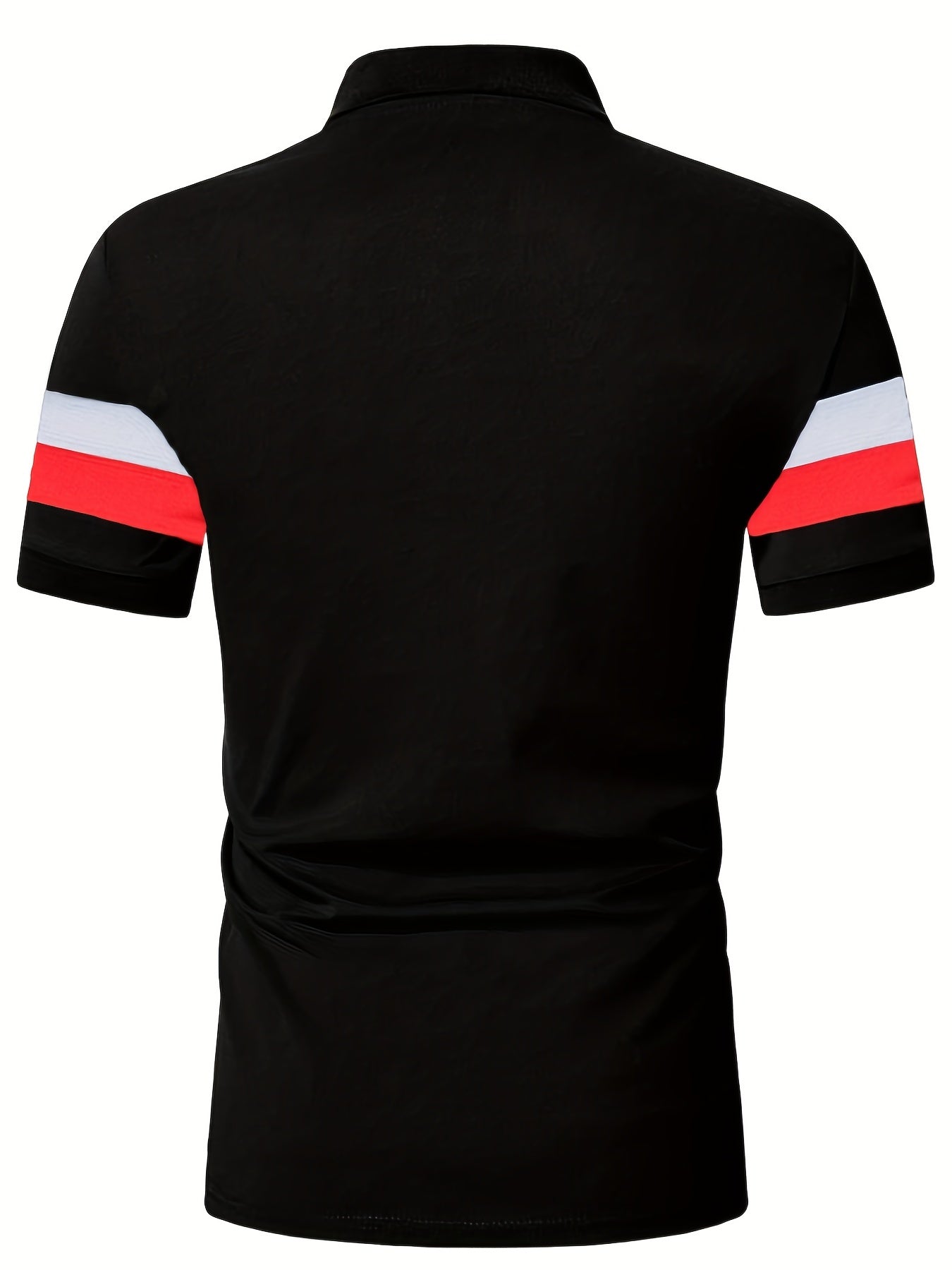 Men's Stripes Summer Polo Shirt Casual Slim Color Block Short Sleeve Shirts Vintage Breathable Patchwork T Shirts